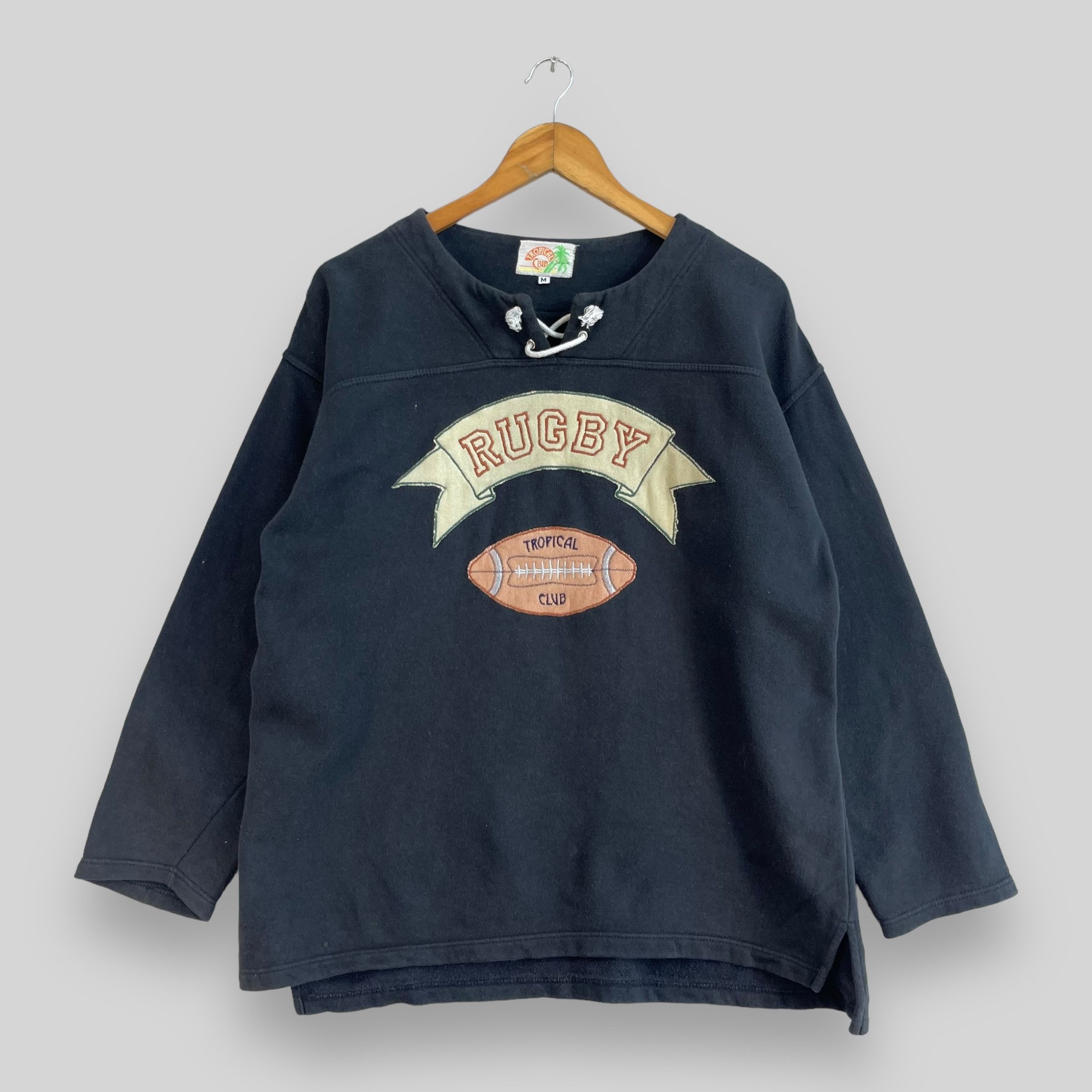 Japanese Brand × Vintage Vintage TROPICAL 7s Tampa Central Florida Rugby Sweatshirt Size US M / EU 48-50 / 2 - 1 Thumbnail