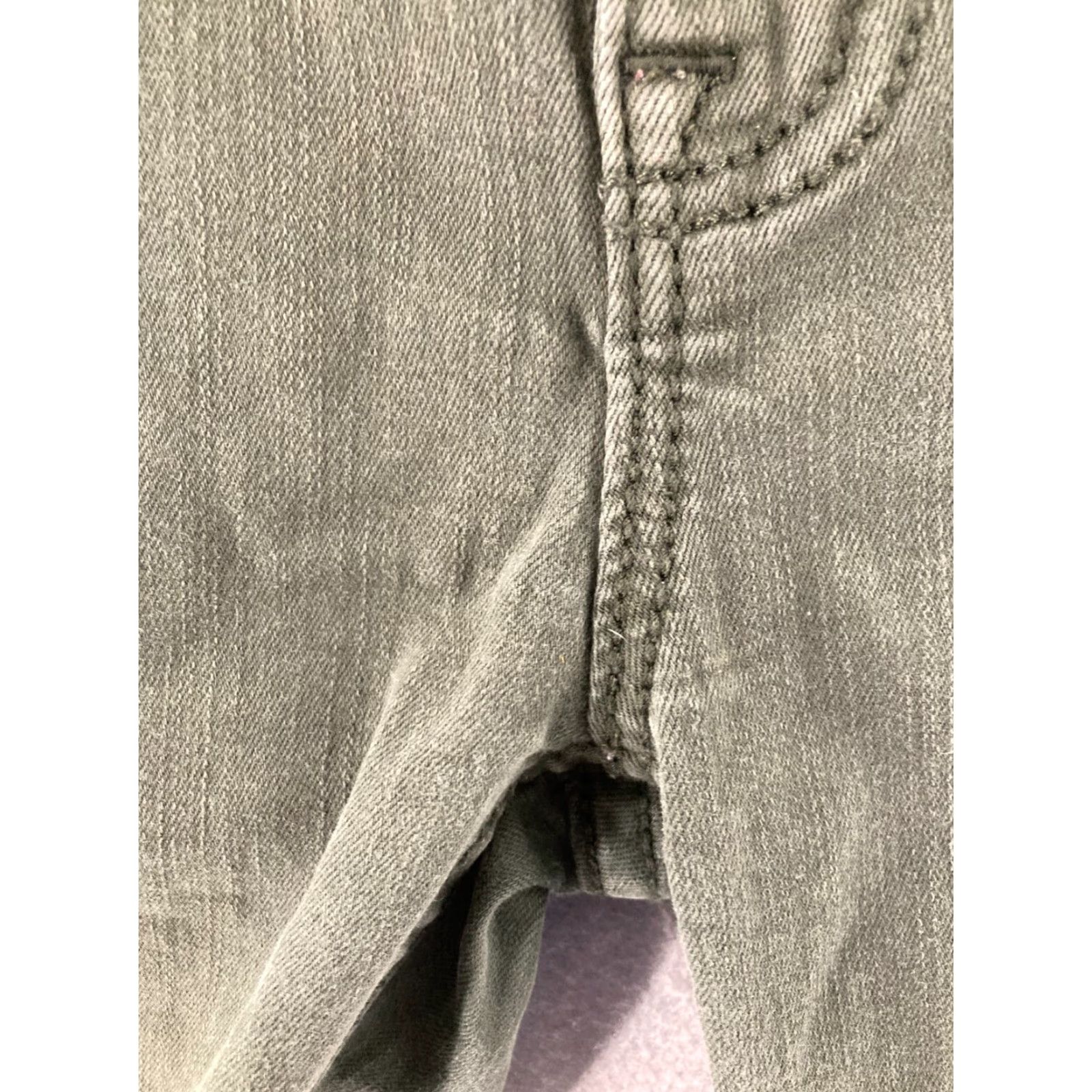 Miss Me Miss Me Skinny Jeans Womens 27 Gray Embroidered Rhinestone Low Rise Distressed Regular Denim Size 27" / US 4 / IT 40 - 7 Thumbnail