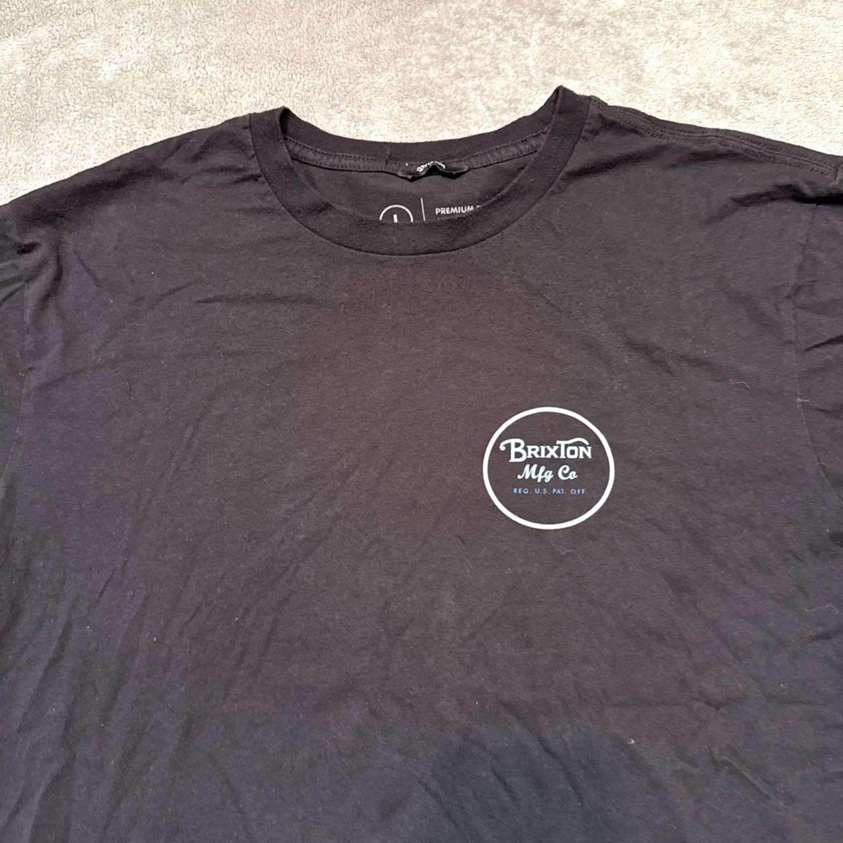 Brixton Brixton Supply T-Shirt Mens Size L Black Short Sleeve Premium Fit Crewneck Size US L / EU 52-54 / 3 - 2 Thumbnail