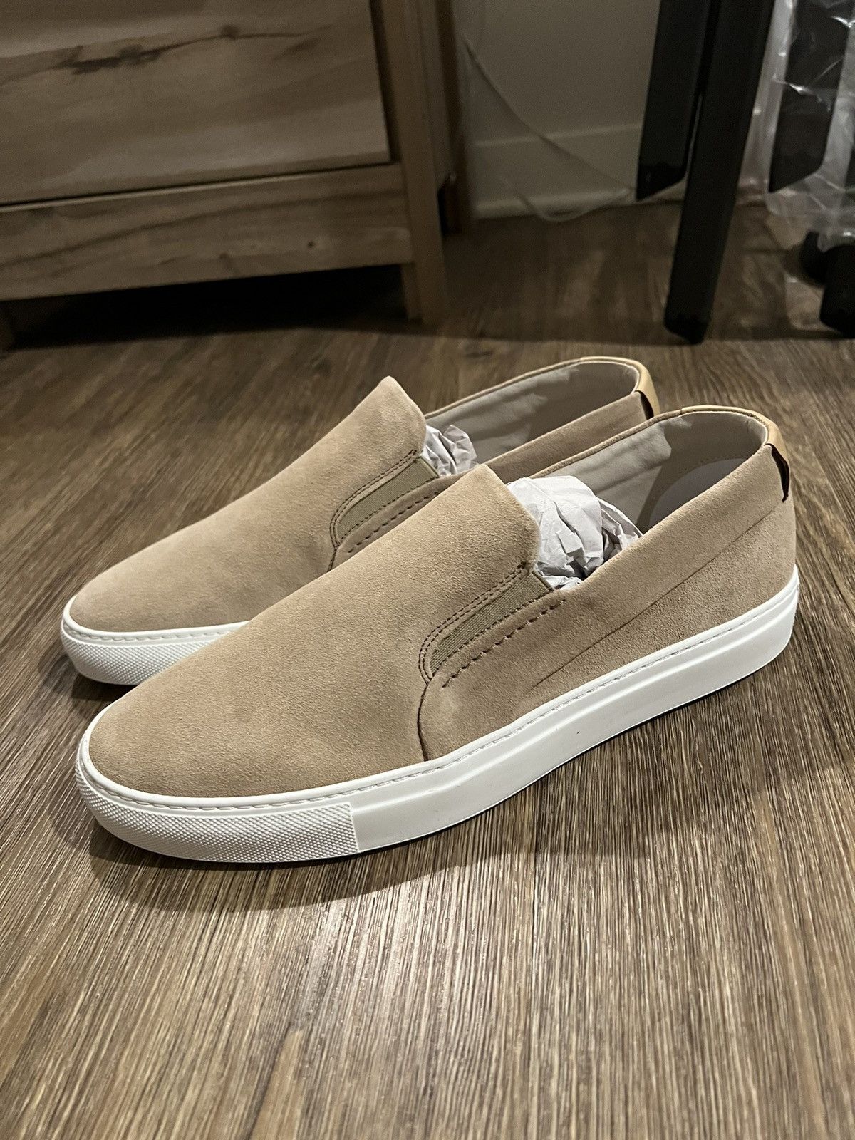 image of Reiss Luca Slip-On Shoes in Tan, Men's (Size 10)