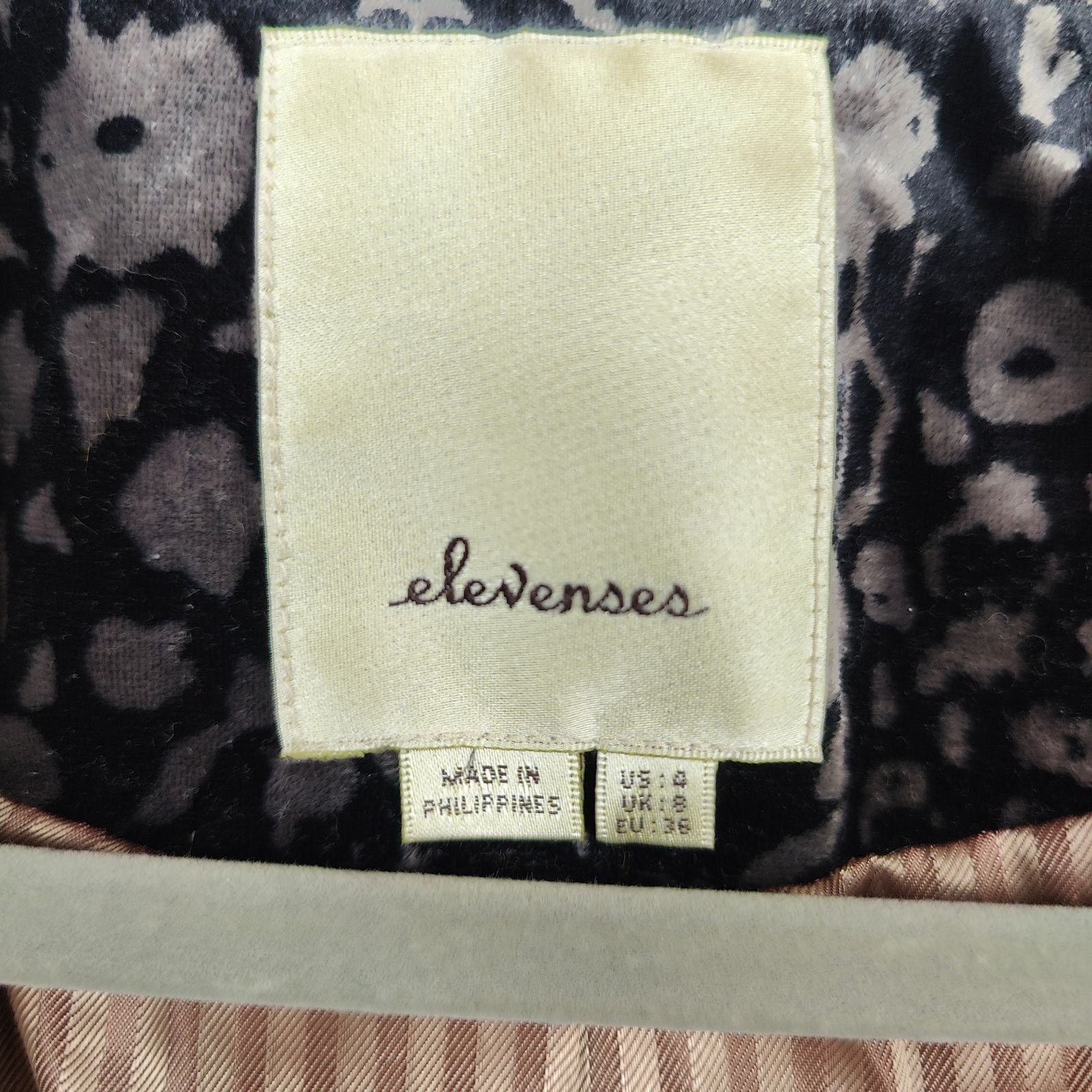 Anthropologie Anthropologie Elevenses Lumi Velvet Blazer 4 Black Gray Size S / US 4 / IT 40 - 7 Thumbnail
