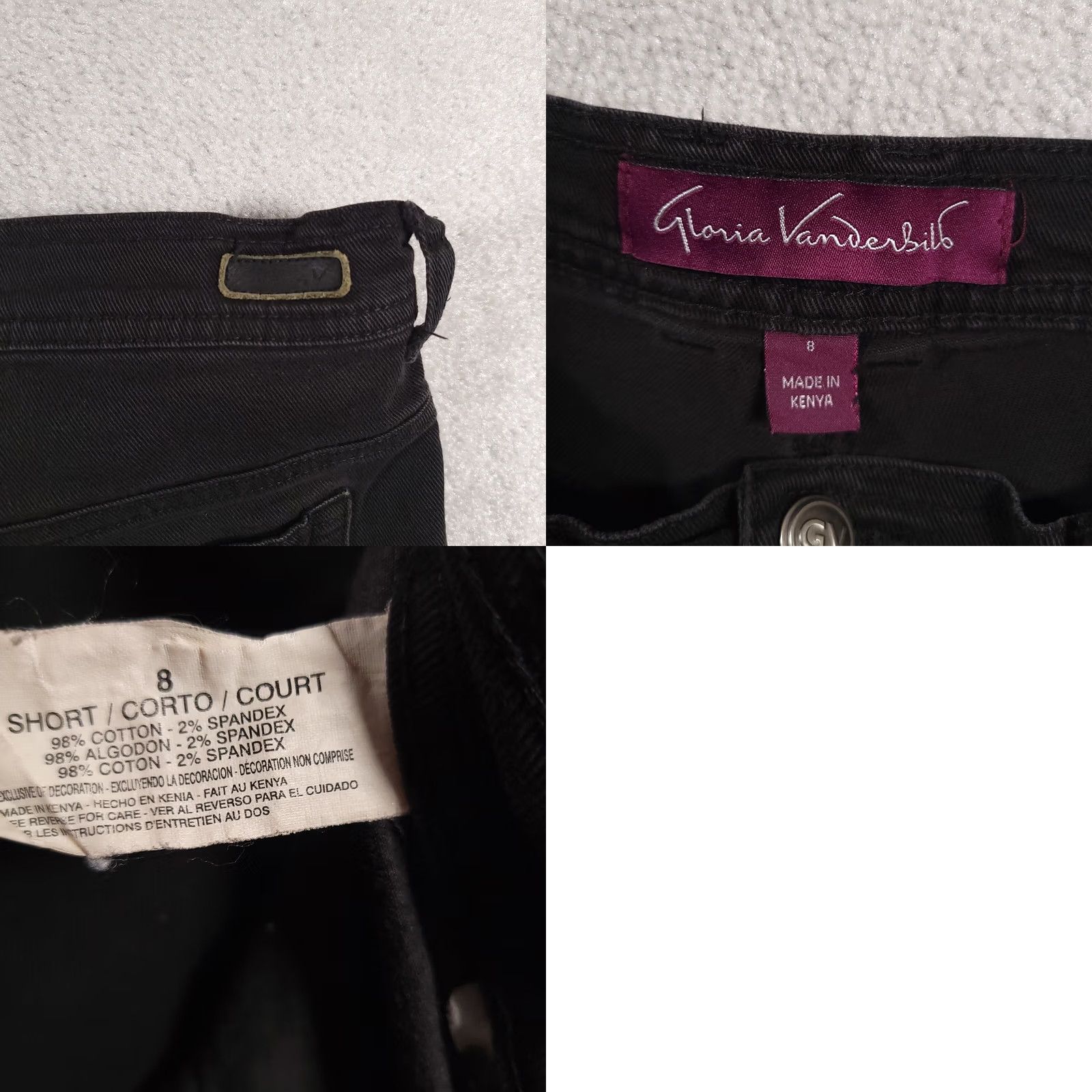 Gloria Vanderbilt VINTAGE Gloria Vanderbilt Black Stretch Jeans Women's 8 Short Mid-Rise Casual Size 30" / US 8 / IT 44 - 9 Thumbnail