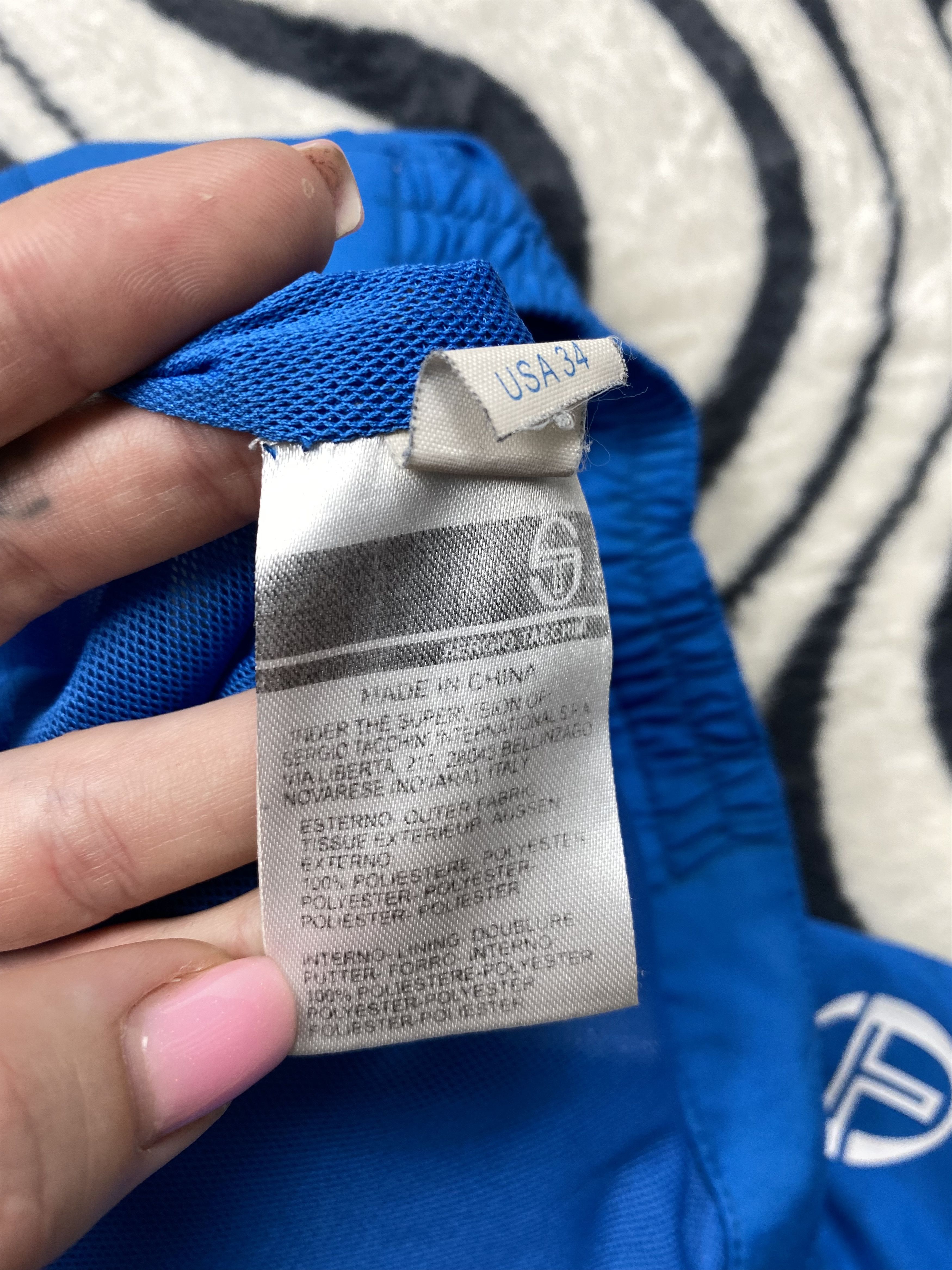 Sergio Tacchini × Vintage Sergio Tacchini Vintage Mens Tennis Nylon Shorts Y2K Size US 34 / EU 50 - 6 Thumbnail
