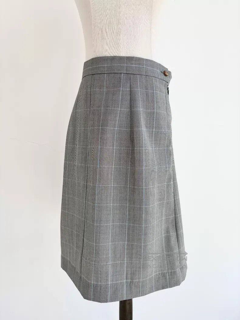 Vivienne Westwood Vivienne Westwood Blue Grey Plaid Waist Cinched Wide Colla Size S / US 4 / IT 40 - 6 Thumbnail