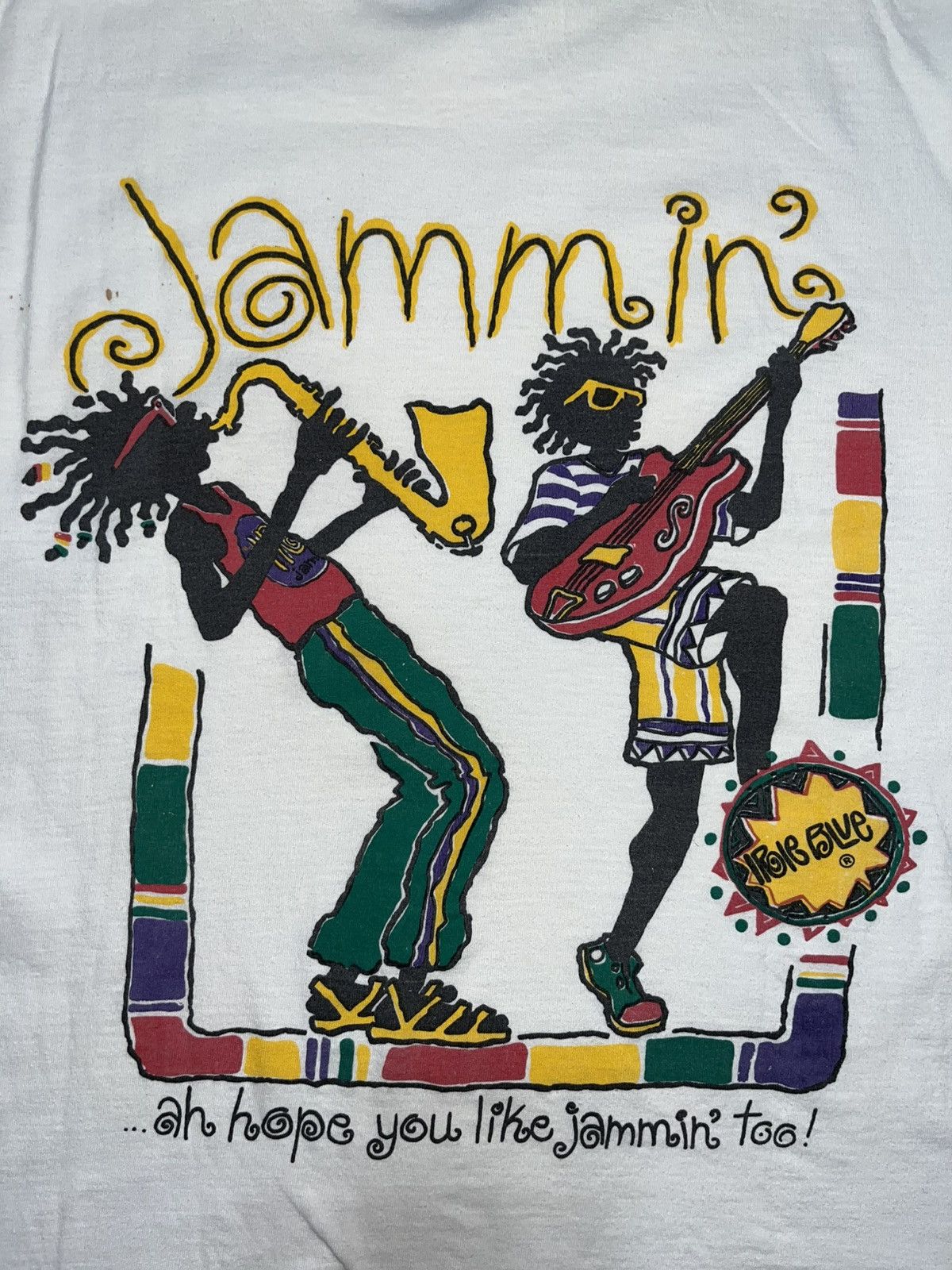 Stussy vtg single stitch boxy cropped irie blue graphic tee Size US L / EU 52-54 / 3 - 5 Thumbnail