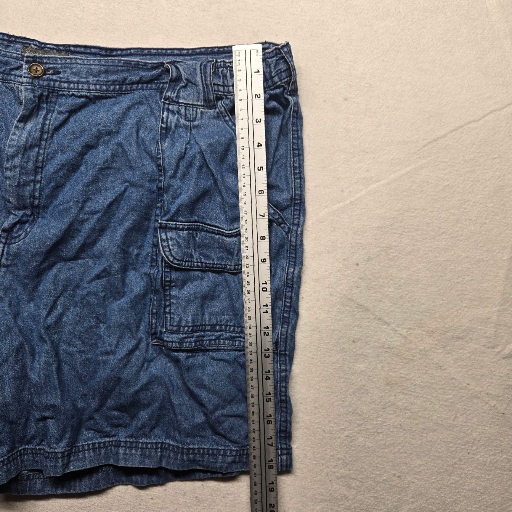 Denime Saddlebred Denim Cargo Pants Dark Wash Blue Jean Plus Size 48W Women’s Jeans Cargo Denim Pants Womens 48W Size 34" / US 12 / IT 48 - 5 Thumbnail