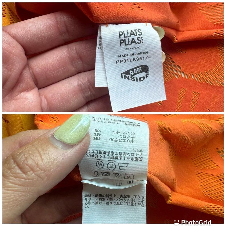 Issey Miyake Issey Miyake size:one size Orange short-sleeved shirt Size XS / US 0-2 / IT 36-38 - 5 Thumbnail