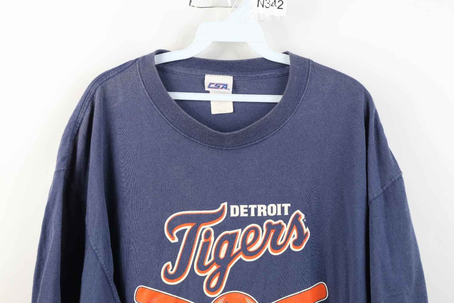 Vintage Vintage Y2K 2006 Tigers Baseball Short Sleeve T-Shirt Blue Size US XL / EU 56 / 4 - 2 Thumbnail