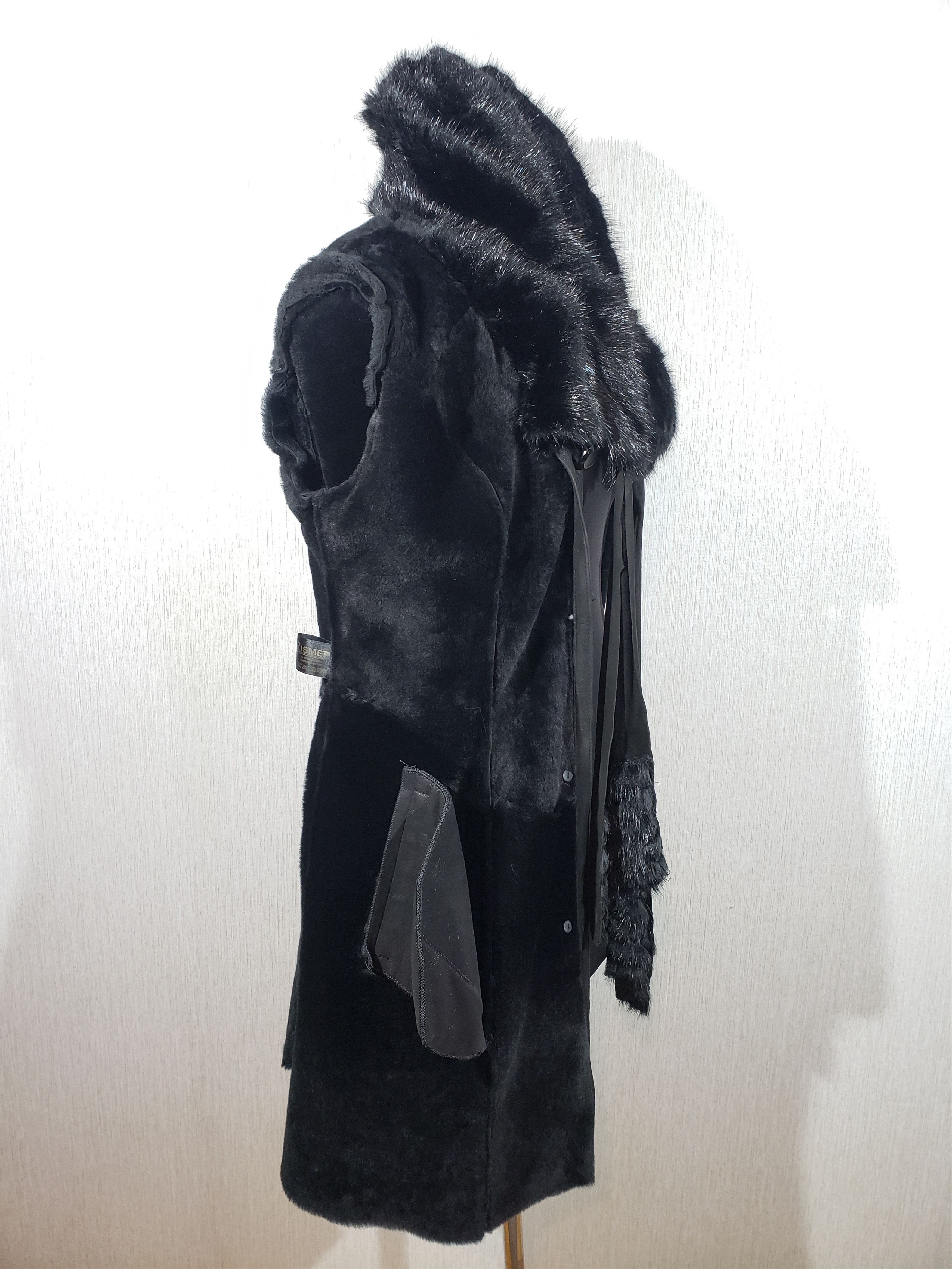 Other Wonderful women's warm sheepskin coat with genuine fur. Size L / US 10 / IT 46 - 6 Thumbnail