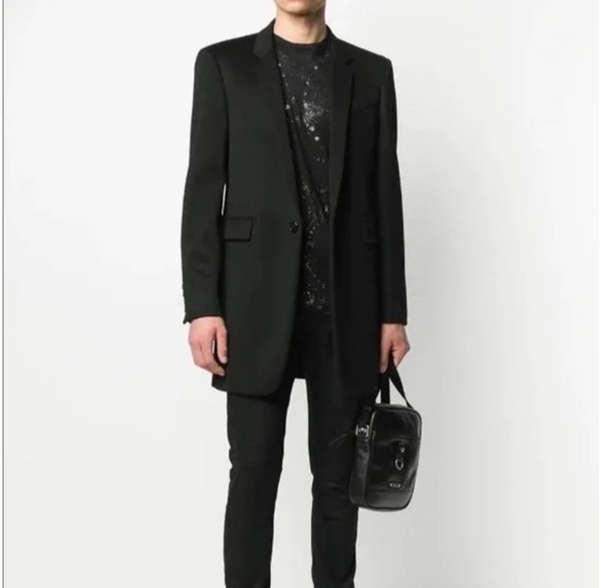 Saint Laurent Paris Single-Breasted Wool Cashmere Coat Size US L / EU 52-54 / 3 - 16 Thumbnail