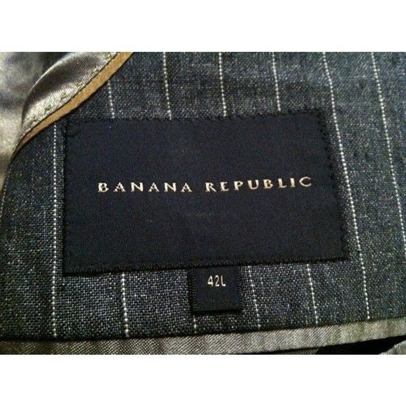 Banana Republic BANANA REPUBLIC MENS SPORT COAT BLAZER JACKET SIZE: 42L Size 42L - 10 Thumbnail