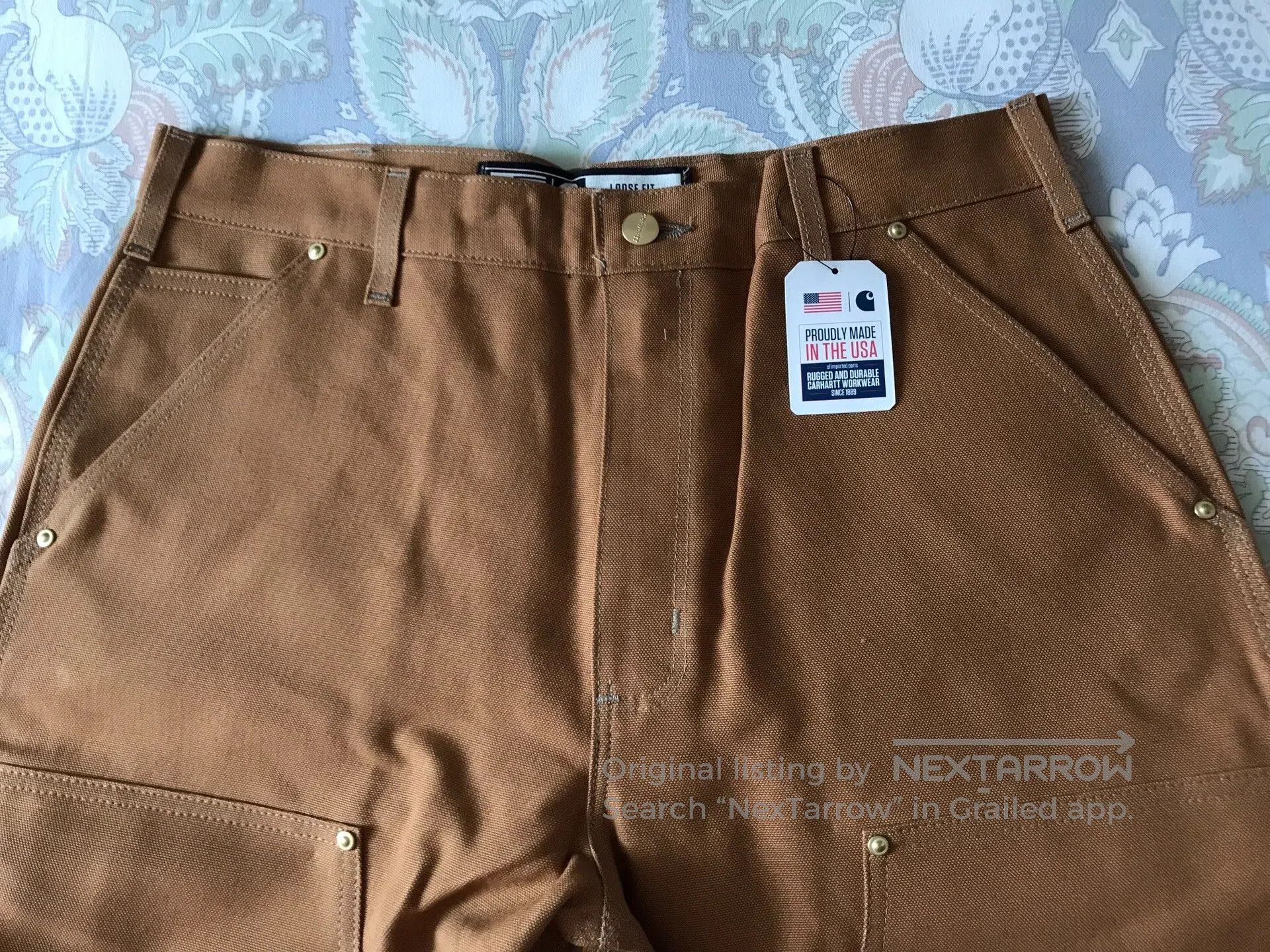 Carhartt Carhartt B01 BRN Canvas Work Pants W34L30. Size US 34 / EU 50 - 4 Thumbnail