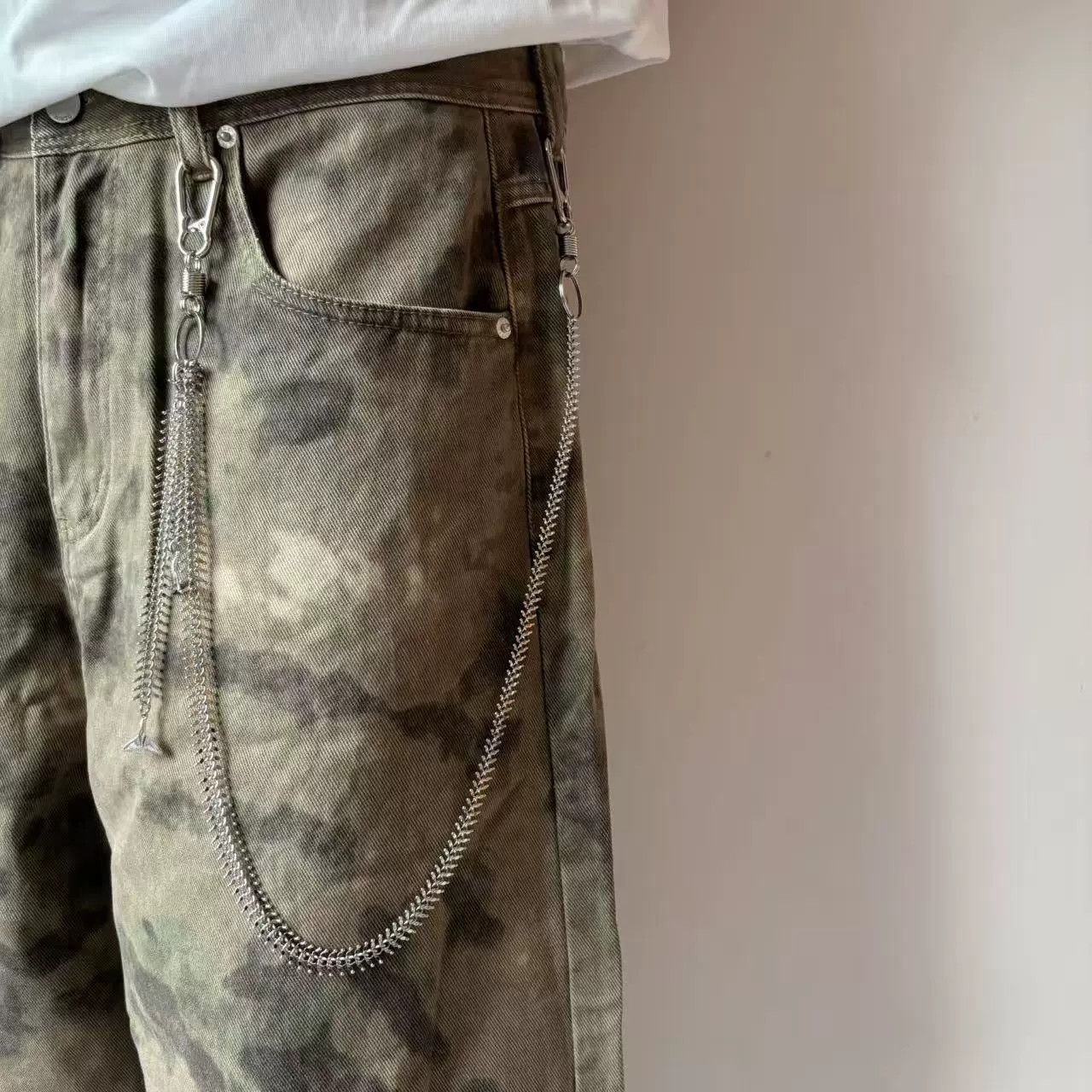 Vintage Retro hip-hop punk style jeans waist chain Size ONE SIZE - 5 Thumbnail