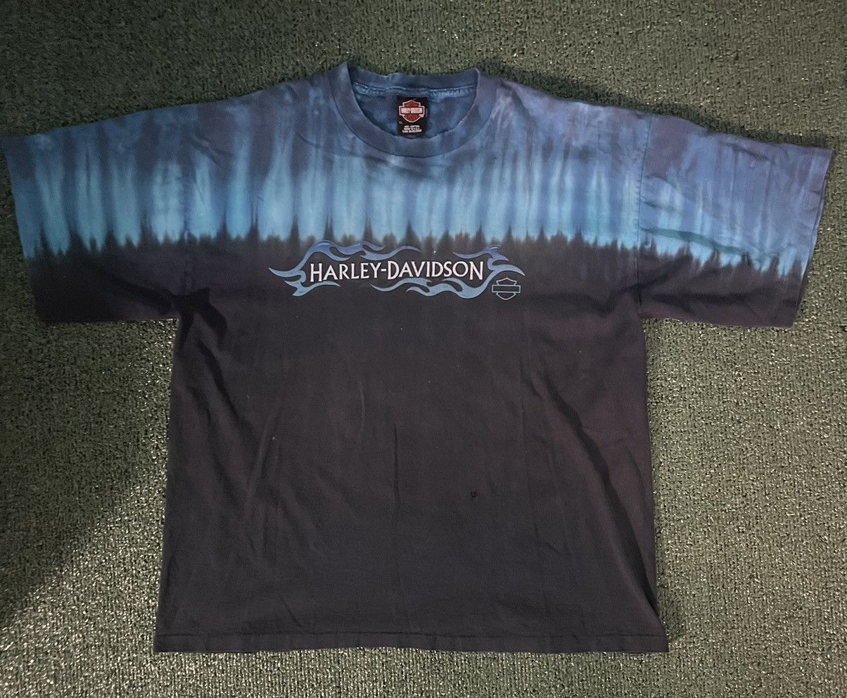 Harley Davidson Tye Dye Vintage Harley Davidson Grail Single Stitch Size XL Size US XL / EU 56 / 4 - 1 Thumbnail
