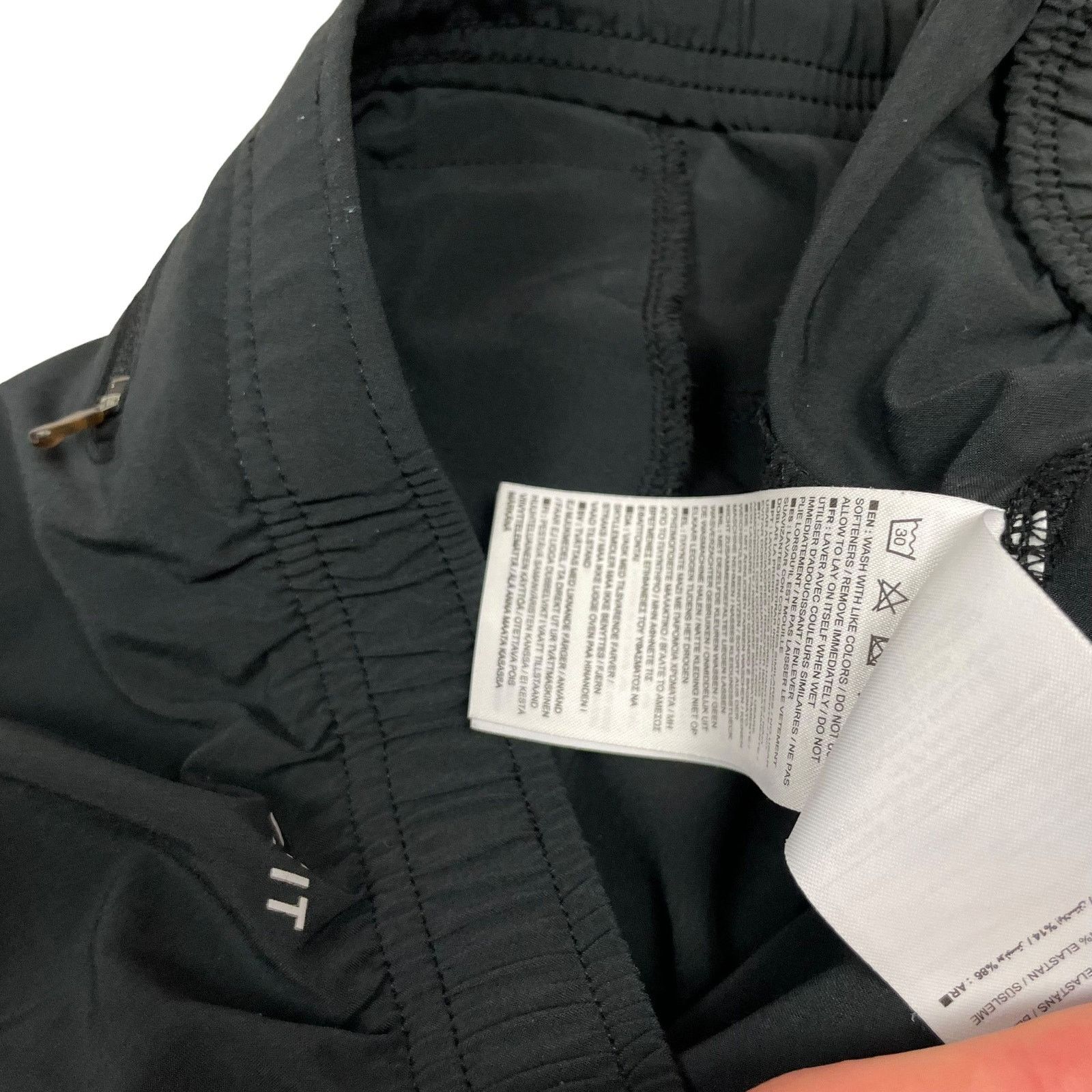 Nike × Vintage Nike Dri-Fit Womens Black Swoosh Ankle Zip Woven Pant Medium Size 30" / US 8 / IT 44 - 11 Thumbnail