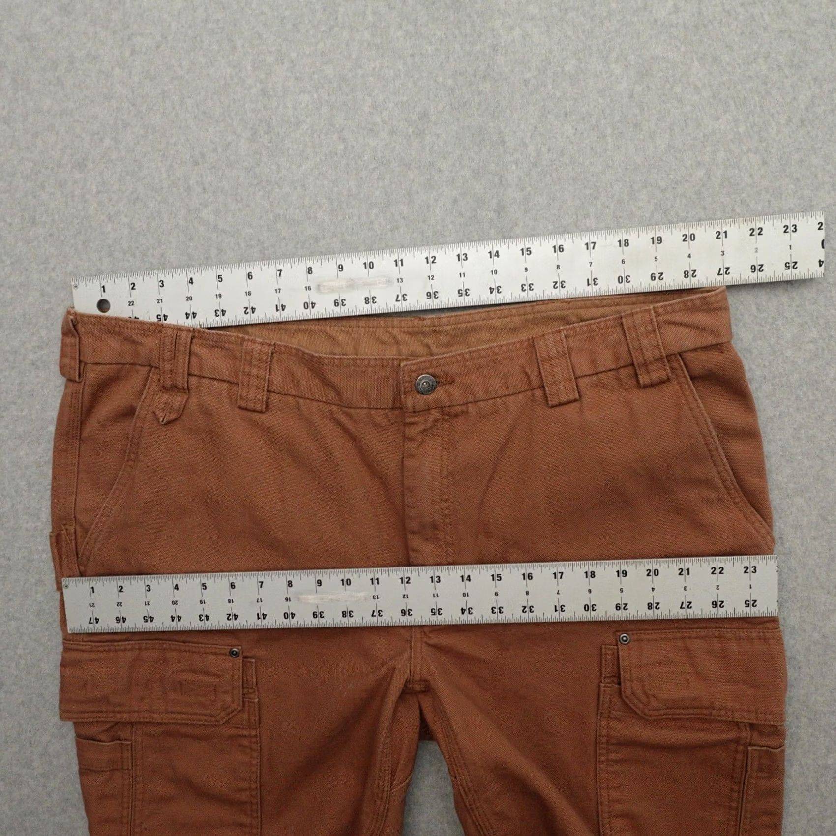 CO Duluth Trading Co Pants Mens 44 (44X29) Fire Hose Canvas Cargo Carpenter Brown Pants Mens 44 Canvas Brown Fire Hose Cargo Carpenter Pants Mens 44x29 Size US 44 / EU 60 - 7 Thumbnail