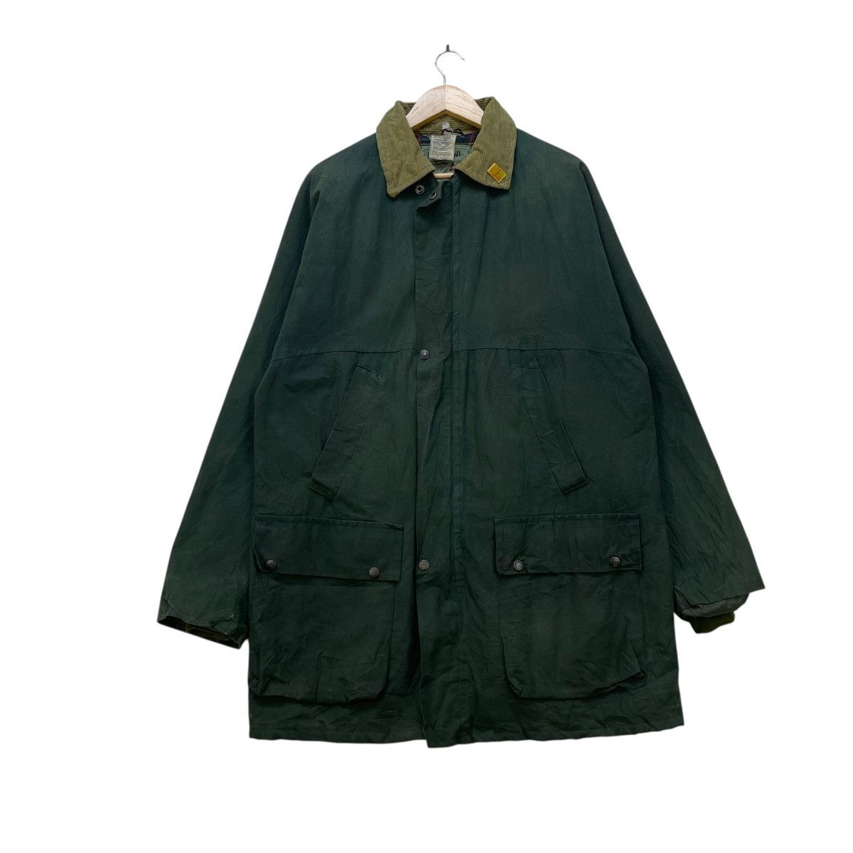 Barbour 💥Vintage 80s Pharhani country and leisure Waxed Jacket Size US L / EU 52-54 / 3 - 1 Thumbnail