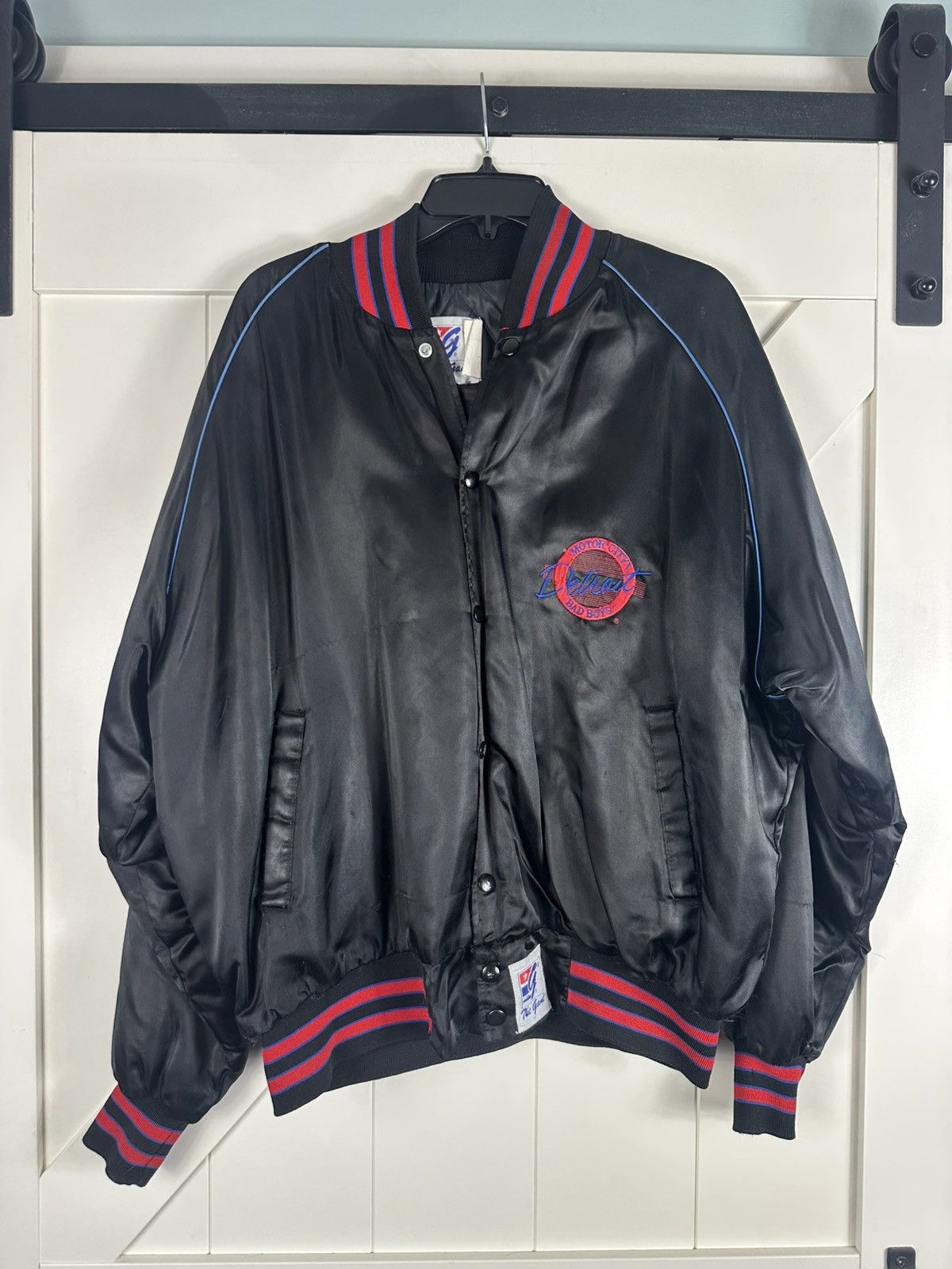 Vintage Pistons Detroit City Bad Boys Varsity Bomber Jacket Sz XL Size US XL / EU 56 / 4 - 2 Thumbnail