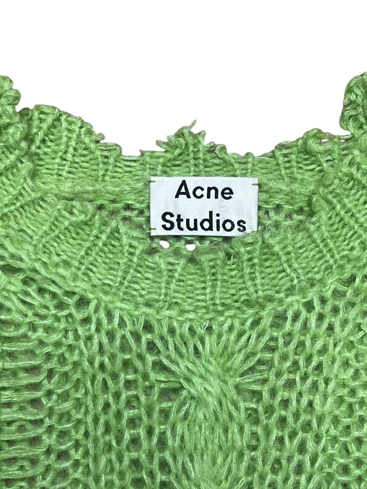 Acne Studios Mohair Knit Sweater Mint Green