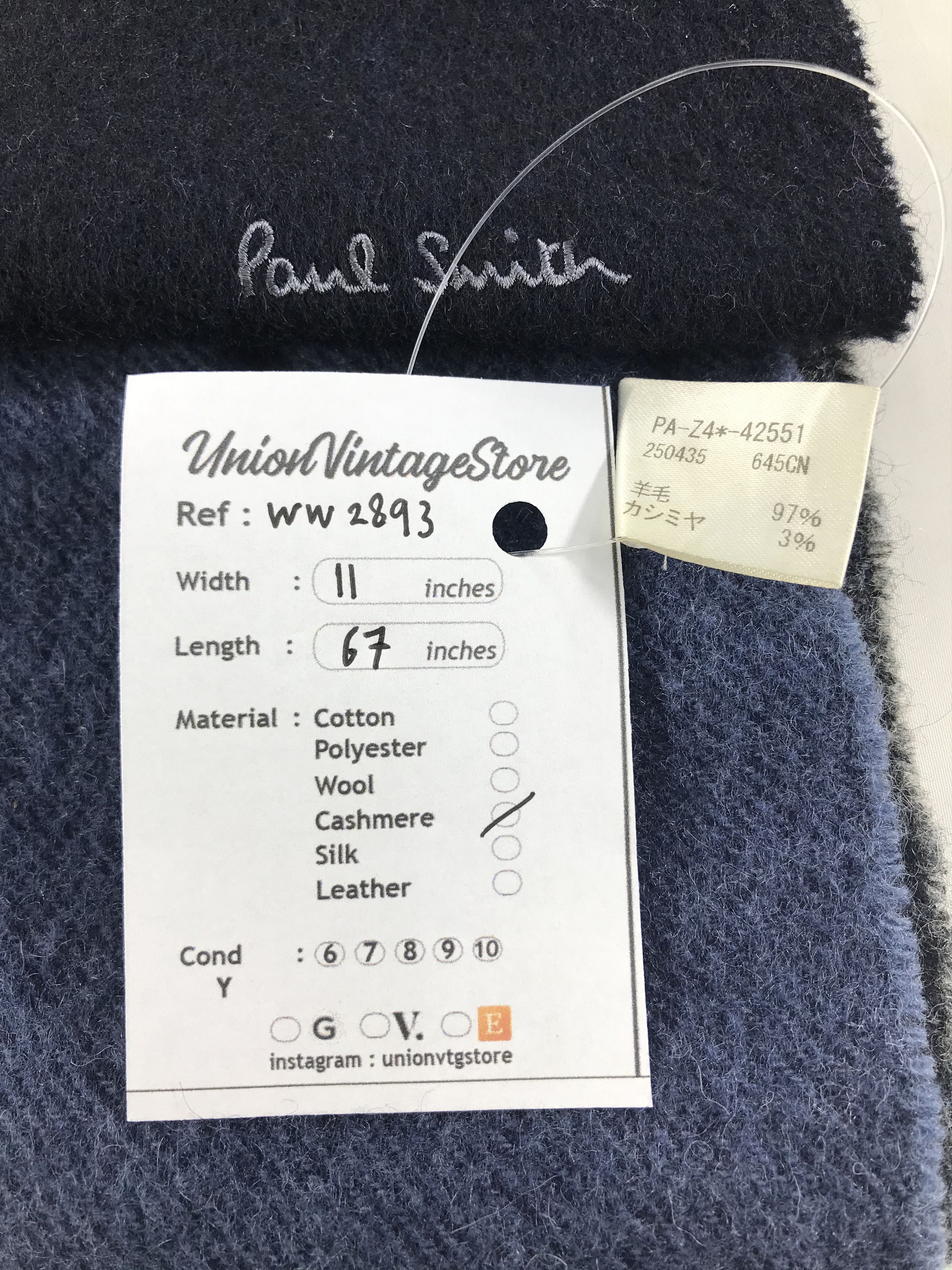 Paul Smith × Vintage Paul Smith Scarf / Muffler / Neckwear - WW2893 Size ONE SIZE - 4 Thumbnail