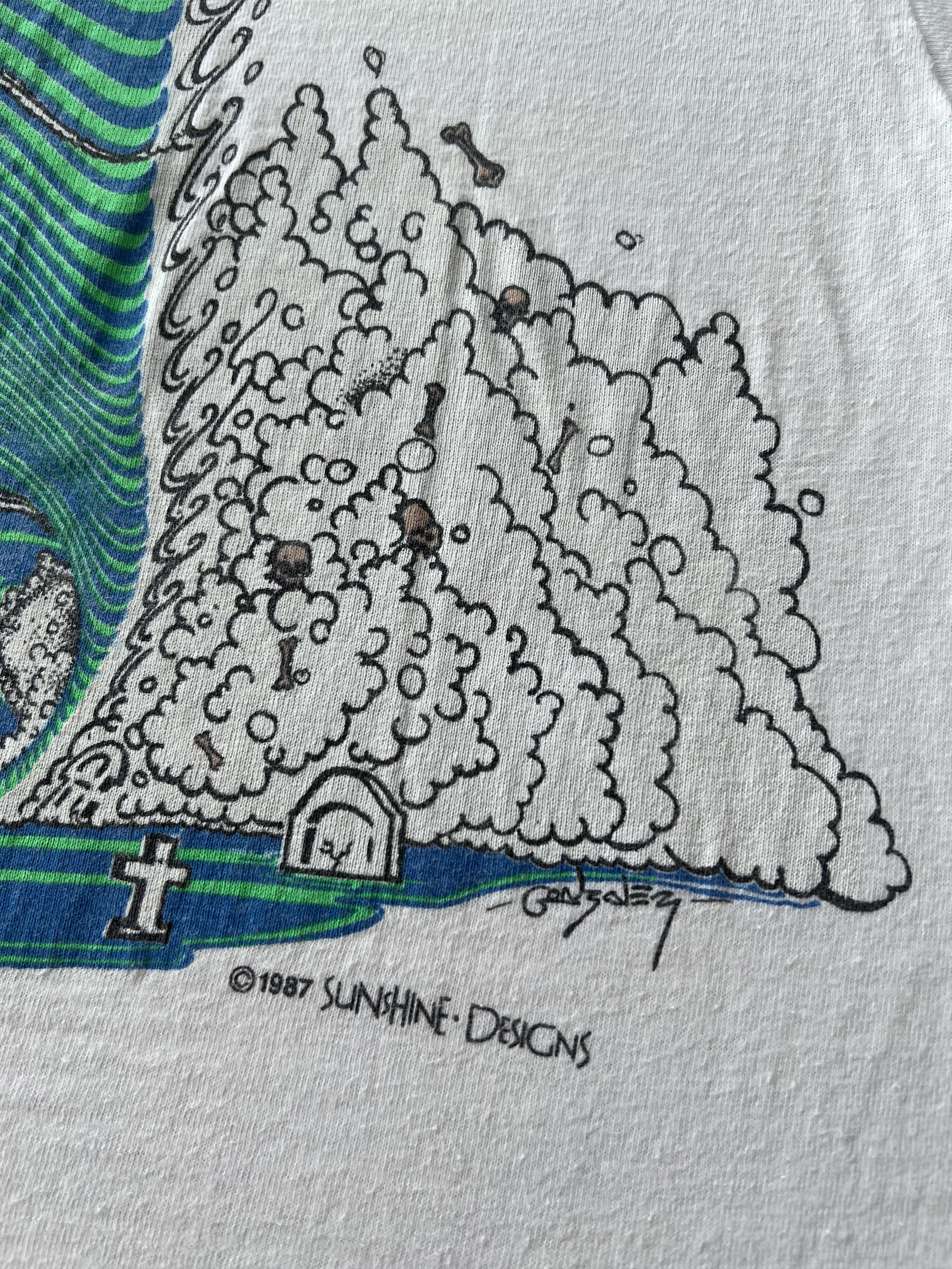 Vintage Vintage 1987 Monster Island Sunshine Designs Surf T-shirt Size US L / EU 52-54 / 3 - 17 Thumbnail