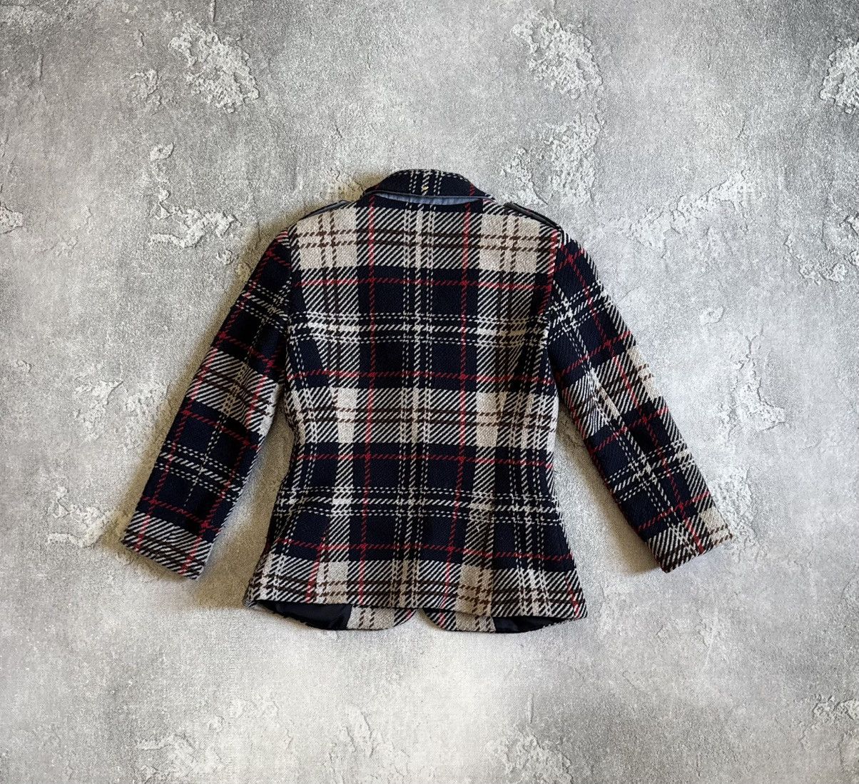 Armani Armani Jeans USA4/EU40 wool Chekered jacket blazer casual Size S / US 4 / IT 40 - 12 Thumbnail