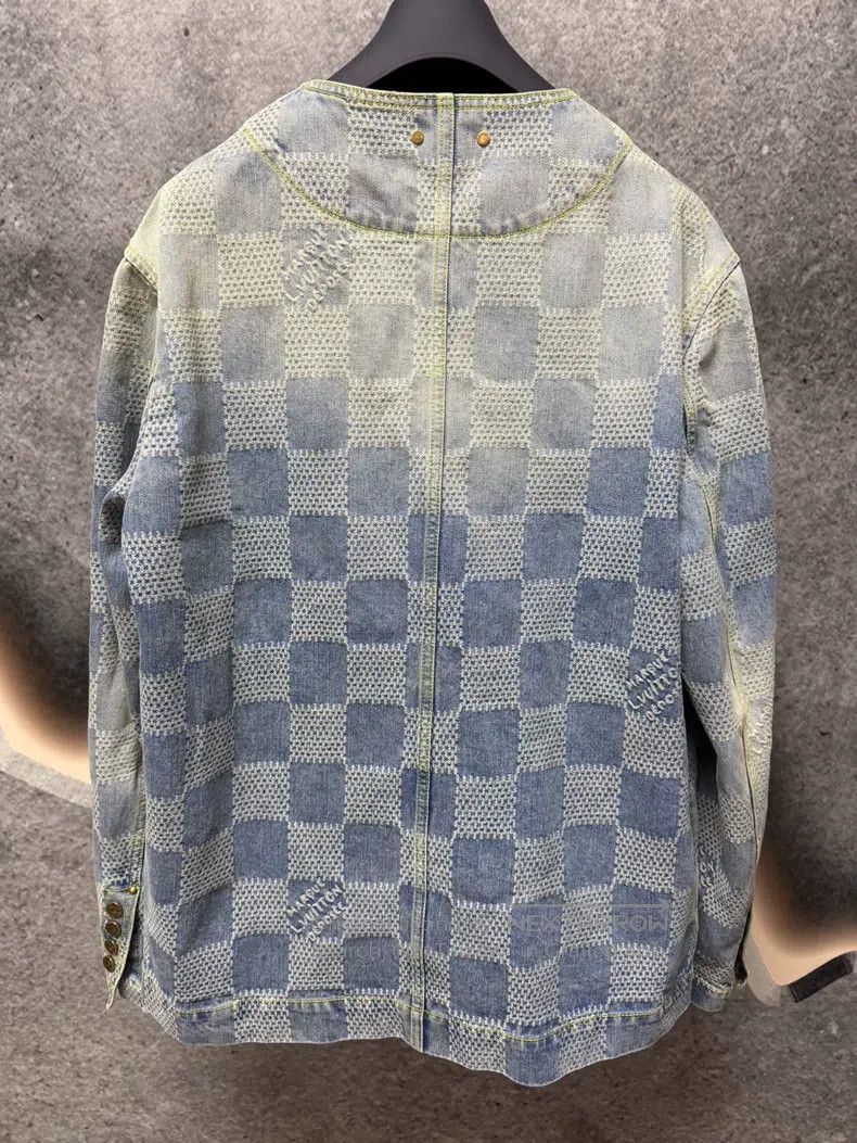 Louis Vuitton Louis Vuitton Checkerboard denim jacket Size US M / EU 48-50 / 2 - 2 Thumbnail