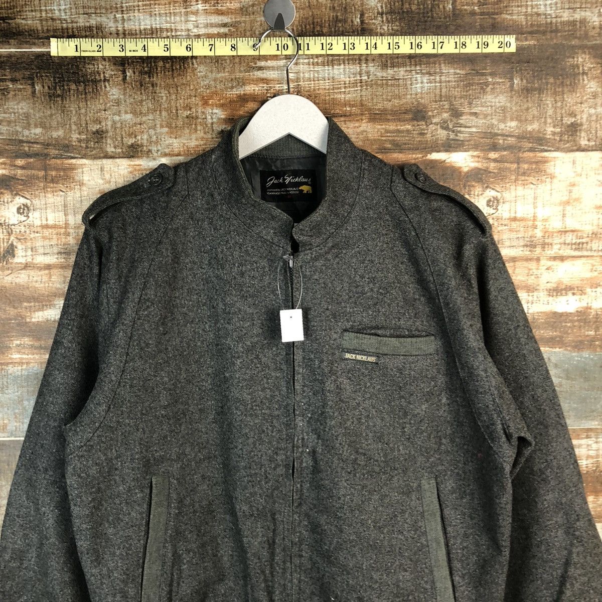 Japanese Brand Jack Nicklaws Grey Bombers Jacket #A1300 Size US M / EU 48-50 / 2 - 5 Thumbnail
