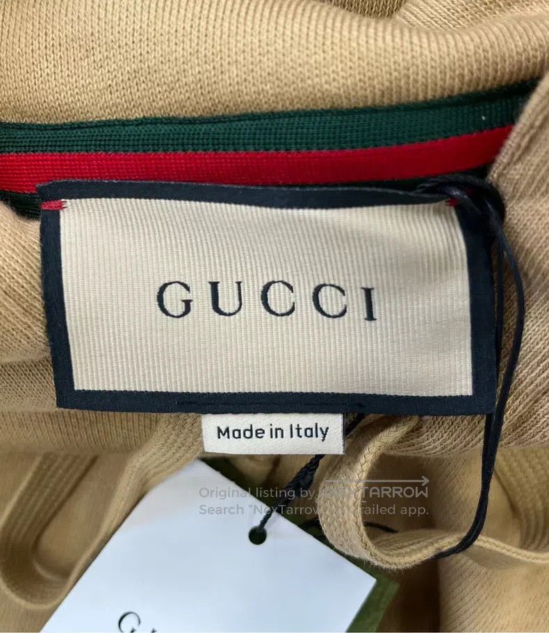 Gucci Gucci Light camel-coloured double G logo hooded sweatshirt Size US M / EU 48-50 / 2 - 4 Thumbnail
