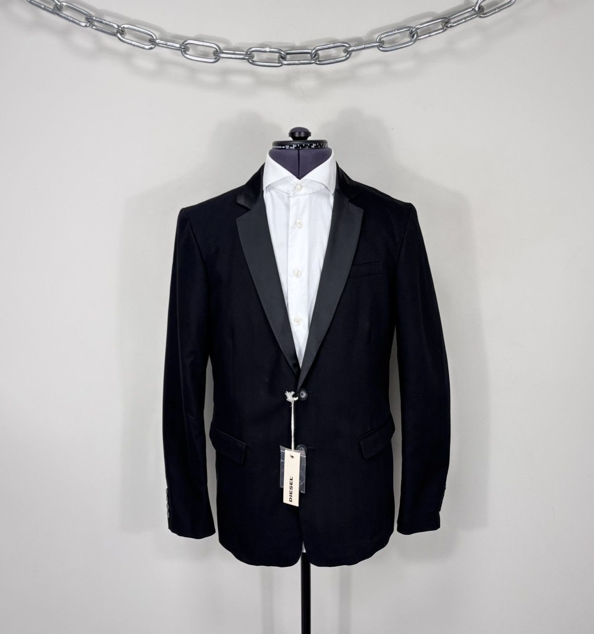 Diesel Diesel Carin-D NWT Men’s Cotton Black Dinner Jacket Tuxedo Size 40R - 1 Thumbnail