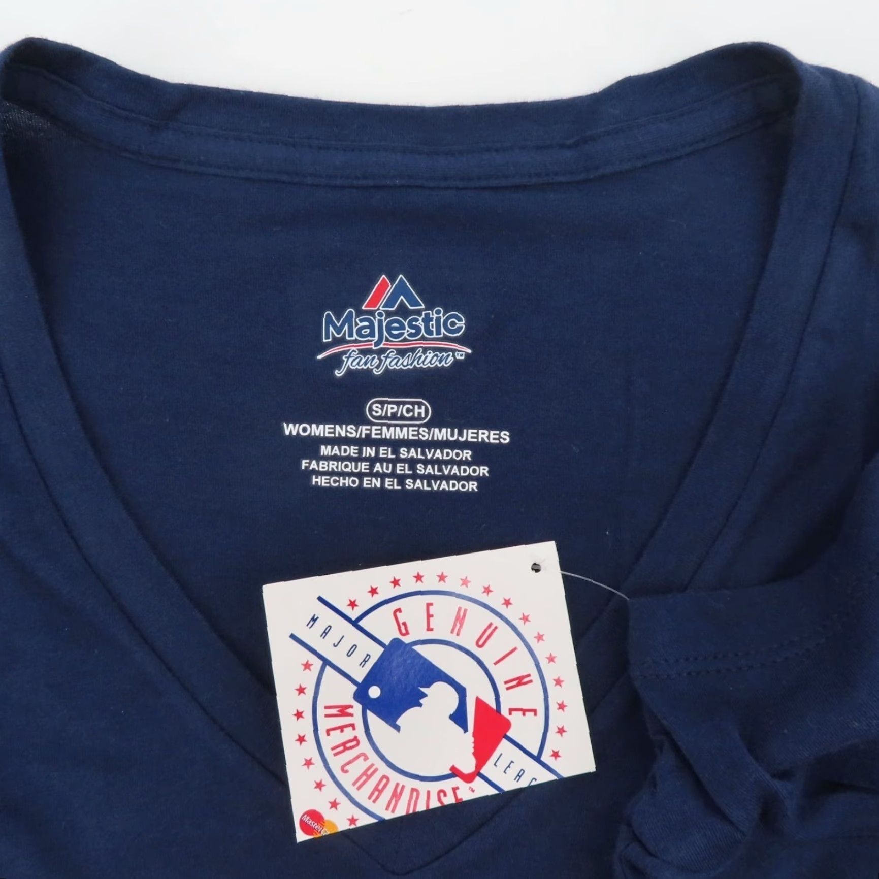 Vintage Majestic Milwaukee Brewers Shirt V-Neck Women S Blue Gold T-Shirt NEW Size S / US 4 / IT 40 - 5 Thumbnail