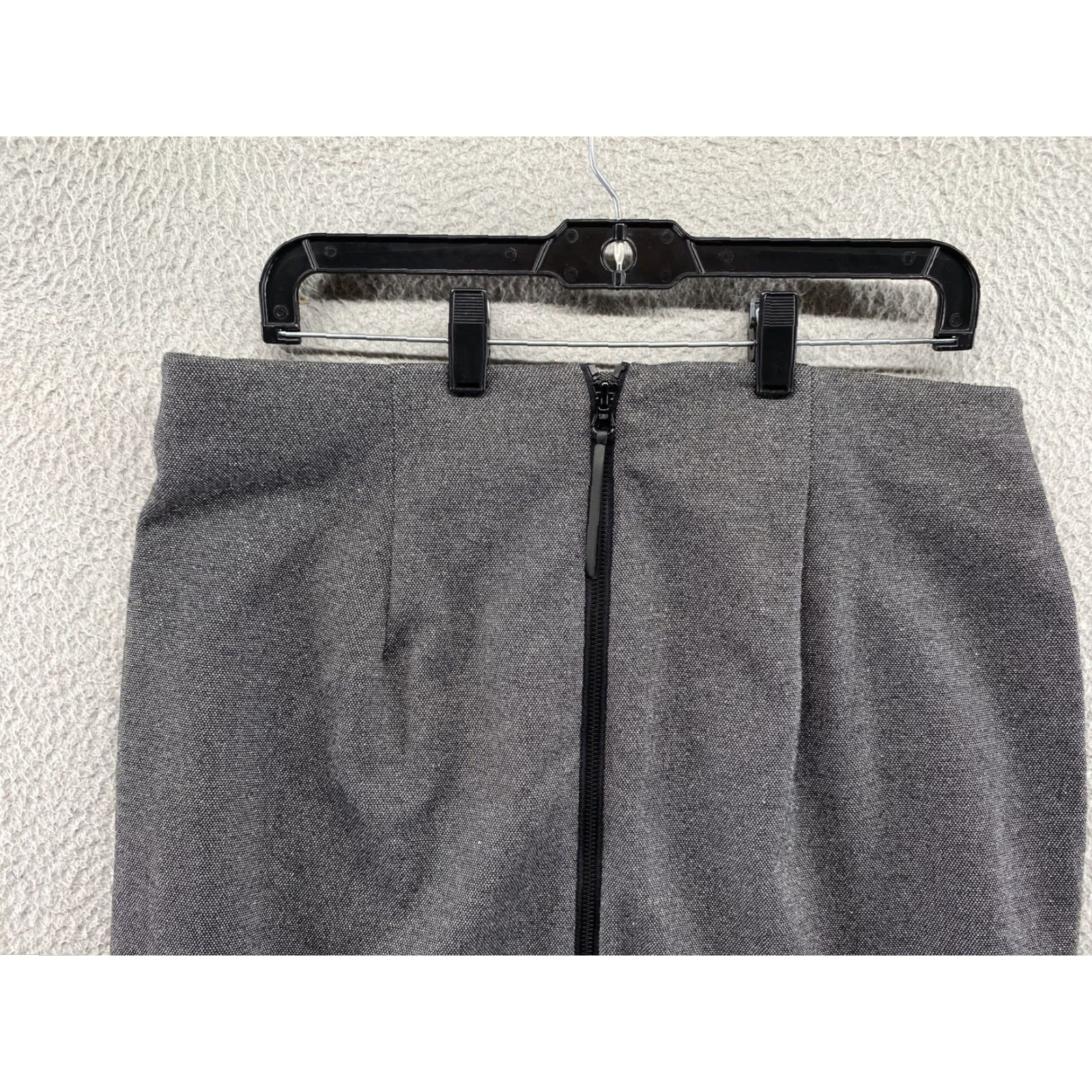 Vintage Lane Bryant Skirt Women’s 14 Midi Pencil Full Zip Glitter Sparkle A-Line Gray Cotton Vintage No Size 36" / US 14 / IT 50 - 6 Thumbnail