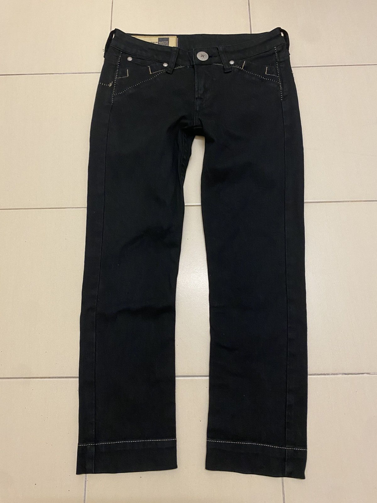 Marithe + Francois Girbaud MFG 3quaters / Crop Black Jeans Size 28" / US 6 / IT 42 - 1 Thumbnail