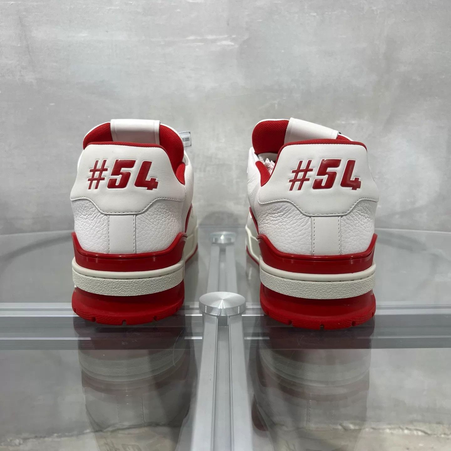 Louis Vuitton LV Trainer New White Red UK10 44 Size US 11 / EU 44 - 6 Thumbnail