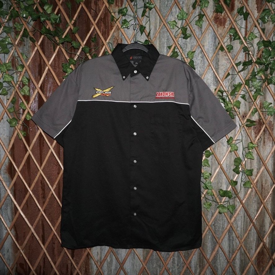 Vintage Large -Vintage / Y2K CANAM team motorsports mechanic t-shirt Size US L / EU 52-54 / 3 - 2 Thumbnail