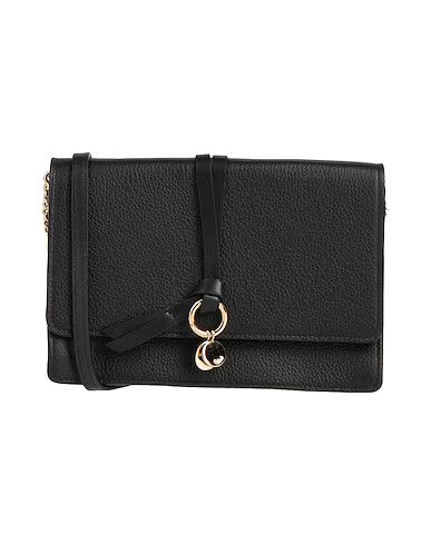 Chloe o1loc1c1024 Size: OS / Alphabet Clutch on Chain in Black Size ONE SIZE - 1 Thumbnail
