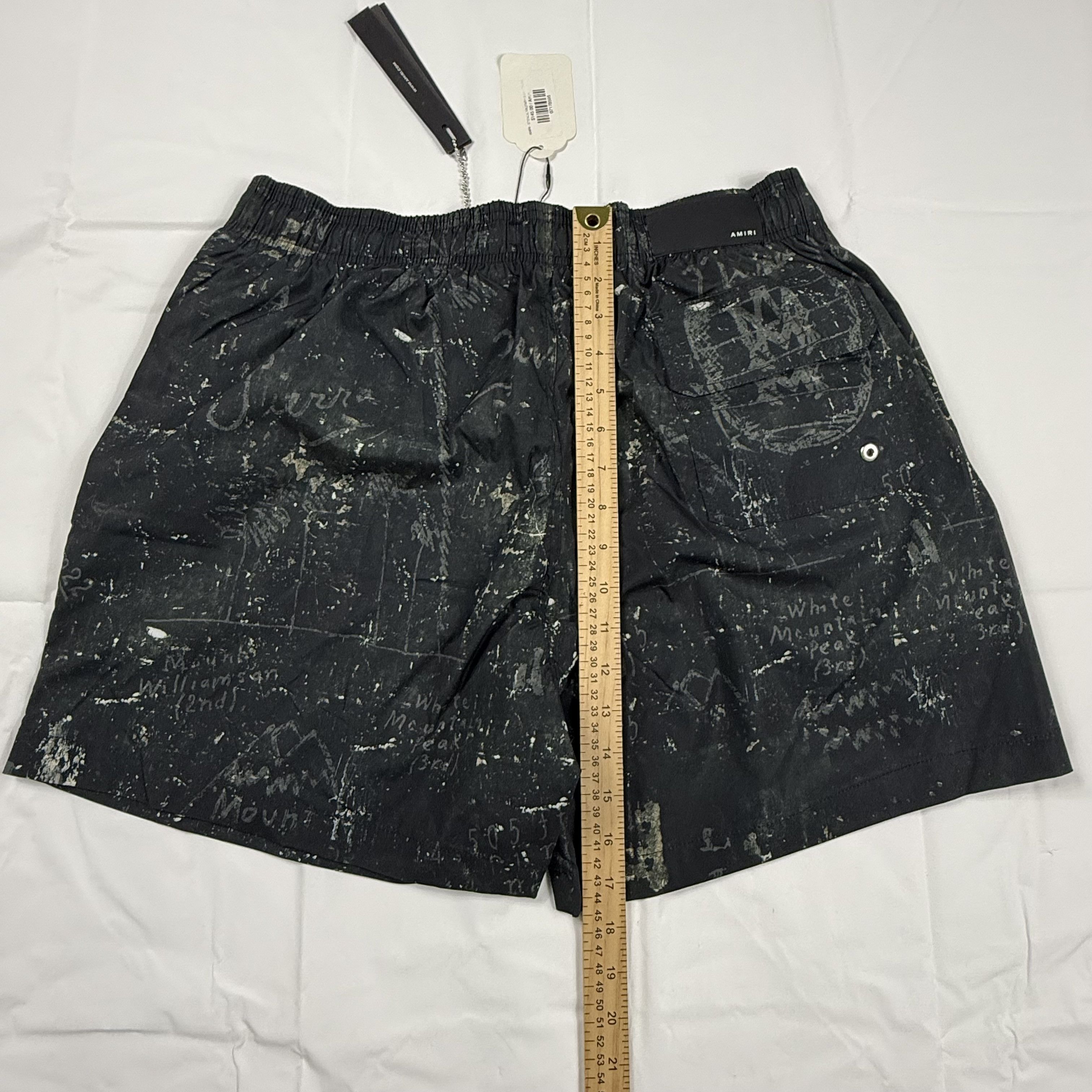 Amiri Amiri Stencil Military Swim Trunks Black Mens 36 Size US 36 / EU 52 - 10 Thumbnail