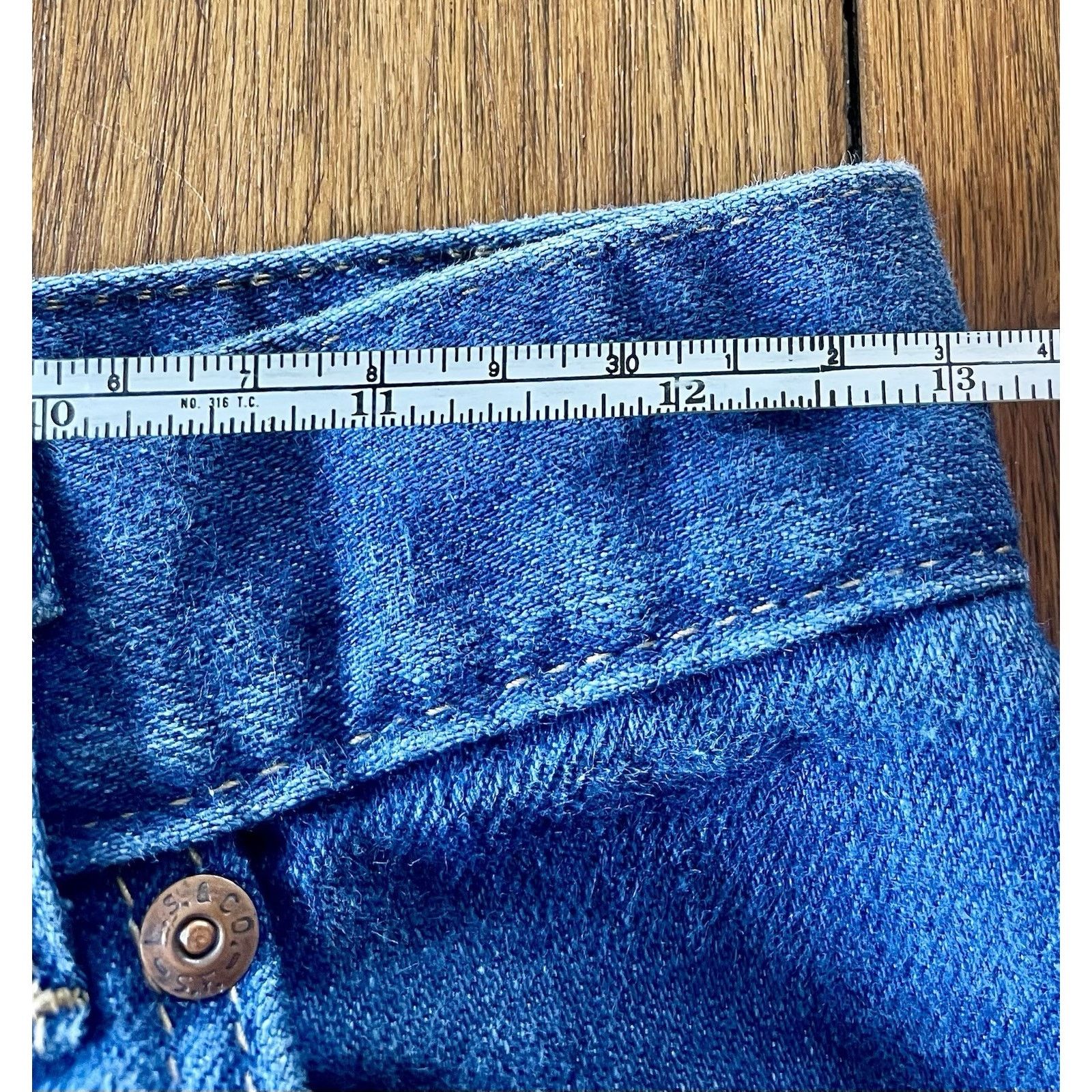 Levi's Vintage 70s 80s Levis Prospector High Rise Wide Leg Jeans 12 Size 26" / US 2 / IT 38 - 11 Thumbnail