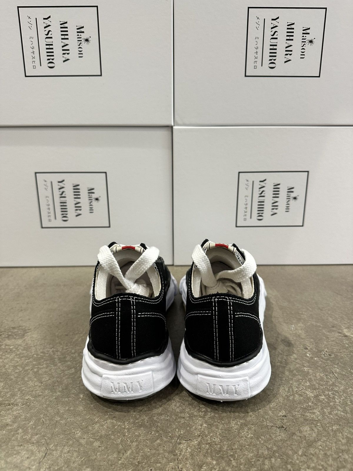 Maison MIHARA YASUHIRO MAISON MIHARA YASUHIRO - Peterson Low Black Sneakers Size US 10 / EU 43 - 4 Thumbnail