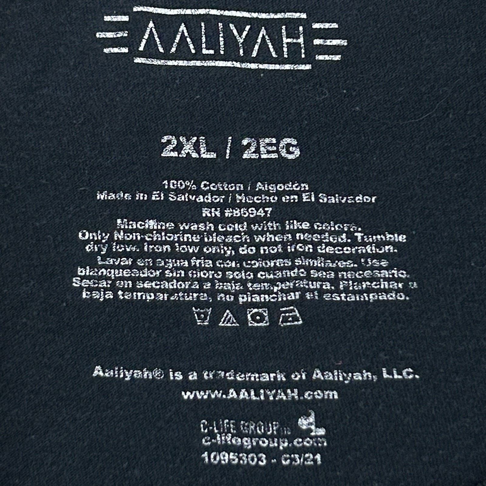 Other Aaliyah T Shirt Mens XL X-Large Black Rap Hip Hop Size US XL / EU 56 / 4 - 7 Thumbnail