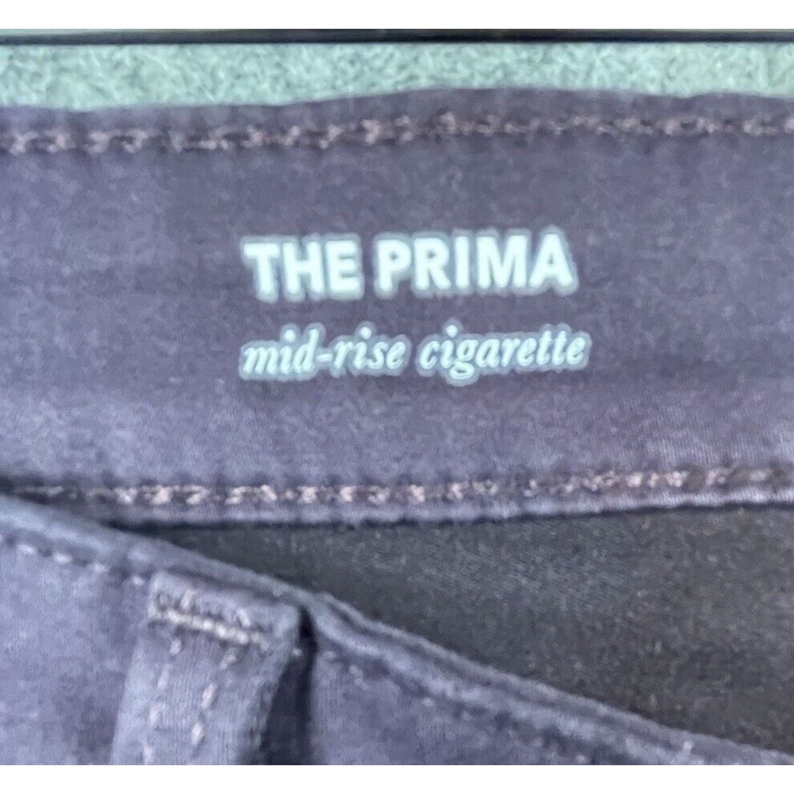 AG Adriano Goldschmied Adriano Goldschmied Jeans 28 Purple Prima Mid Rise Cigarette Size 28" / US 6 / IT 42 - 9 Thumbnail
