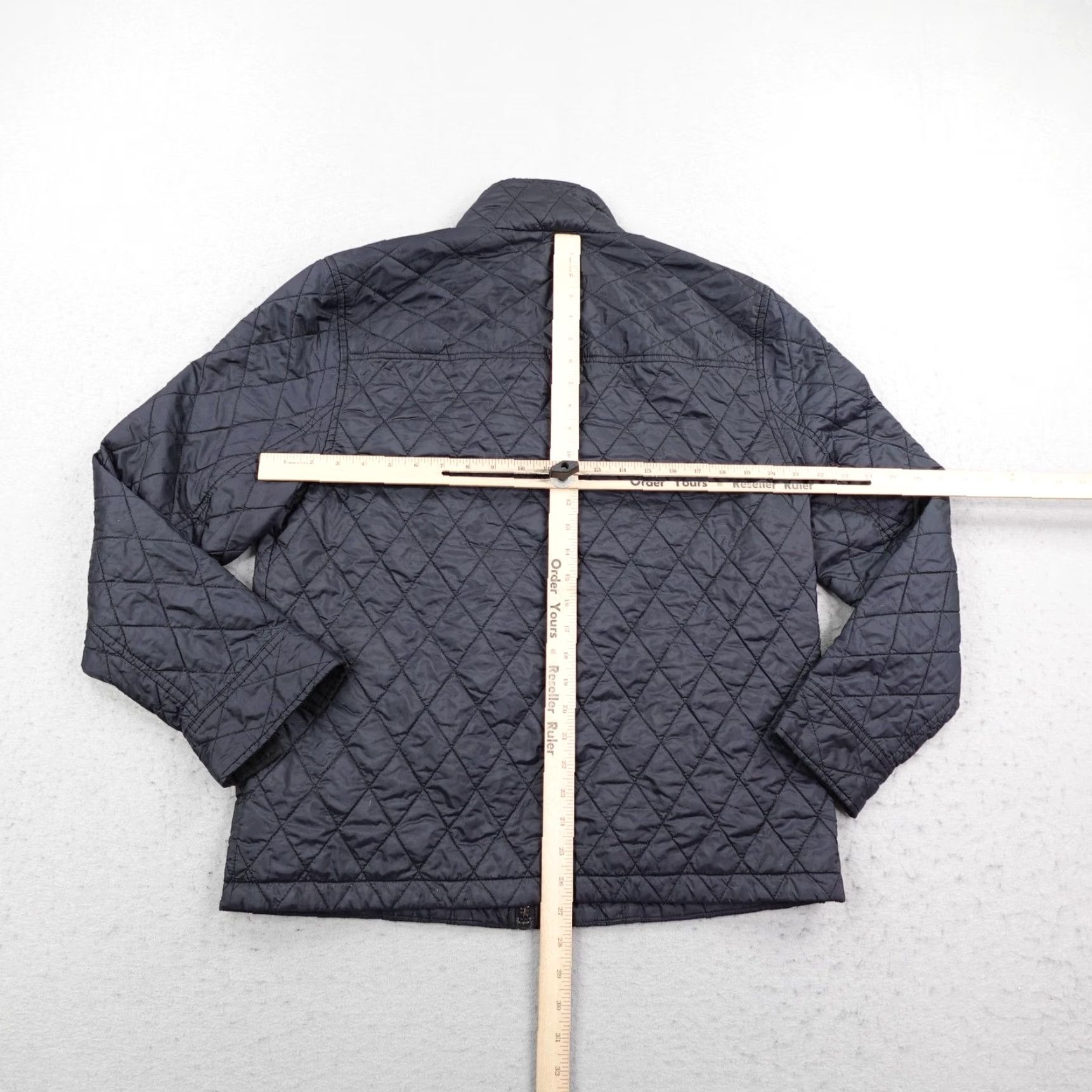 UNTUCKit UNTUCKit Jacket Mens L Black Marne Diamond Quilted Puffer Zip Up Bomber Coat Modern Style Size US L / EU 52-54 / 3 - 7 Thumbnail
