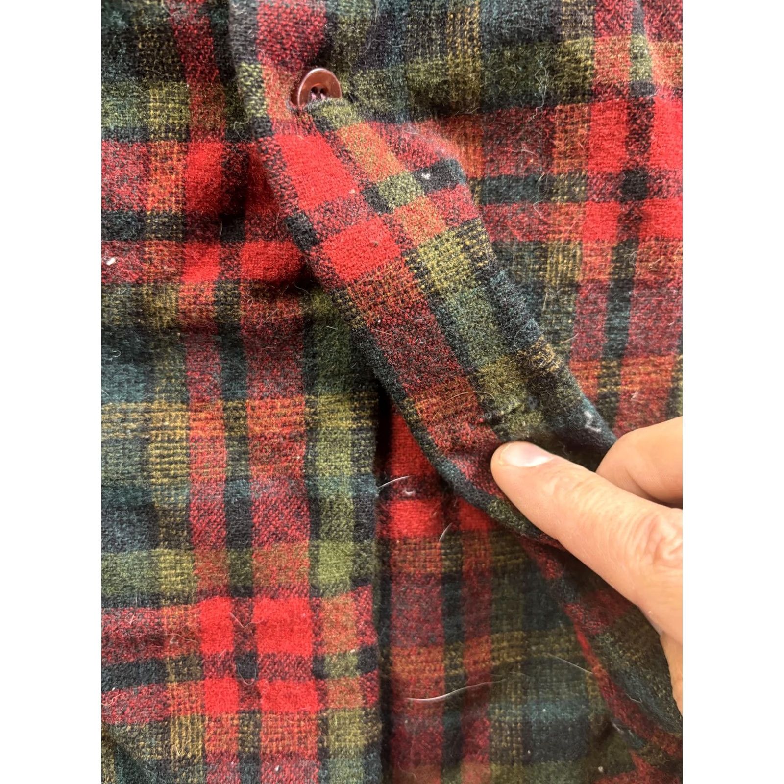 Pendleton VINTAGE Pendleton Shirt Mens XL Red Plaid Wool Lined Button Outdoor Jacket Size US XL / EU 56 / 4 - 6 Thumbnail
