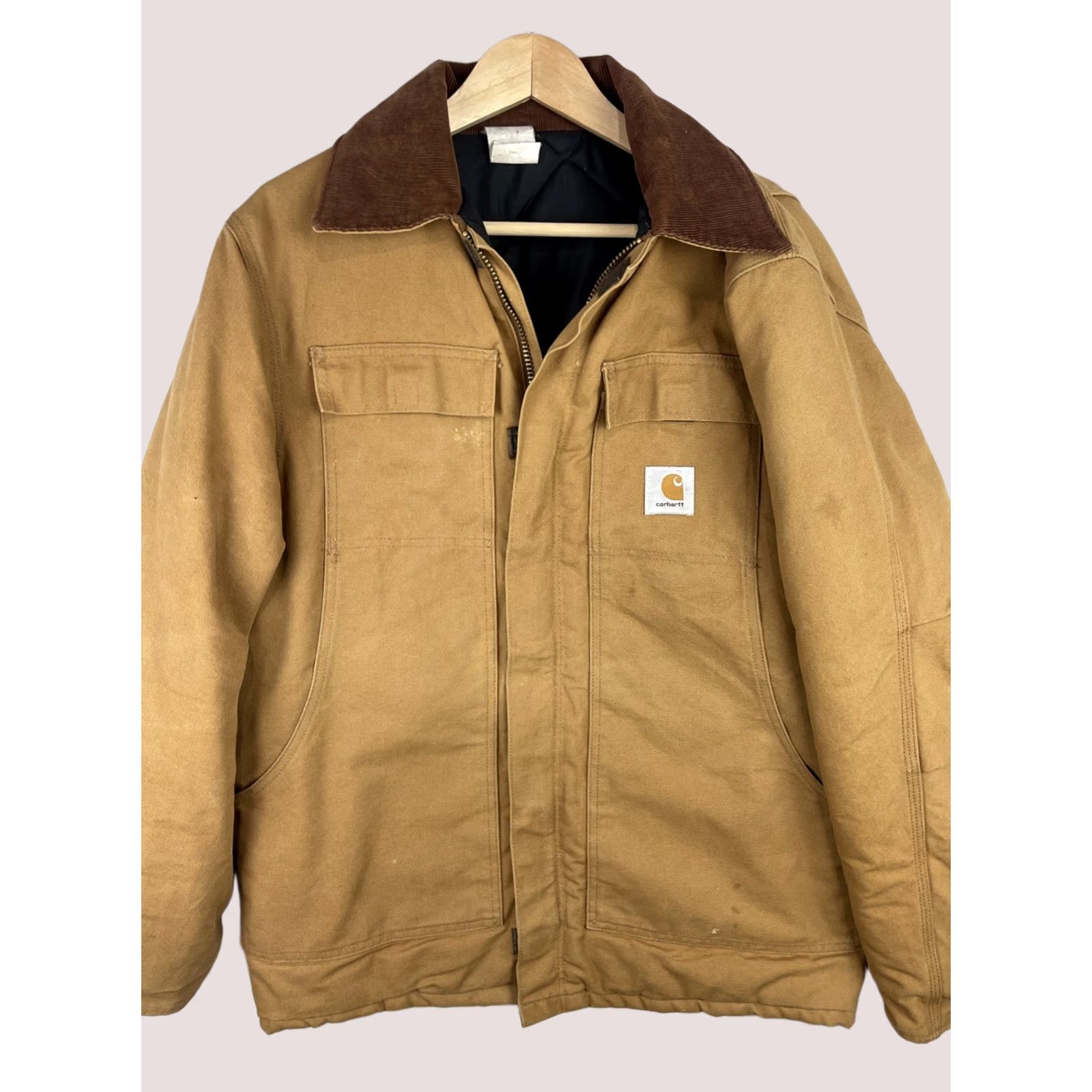 Carhartt VINTAGE Carhartt Jacket Mens 42 Brown Duck Traditional Coat Quilt Lined Corduroy Jacket Size US XS / EU 42 / 0 - 1 Thumbnail