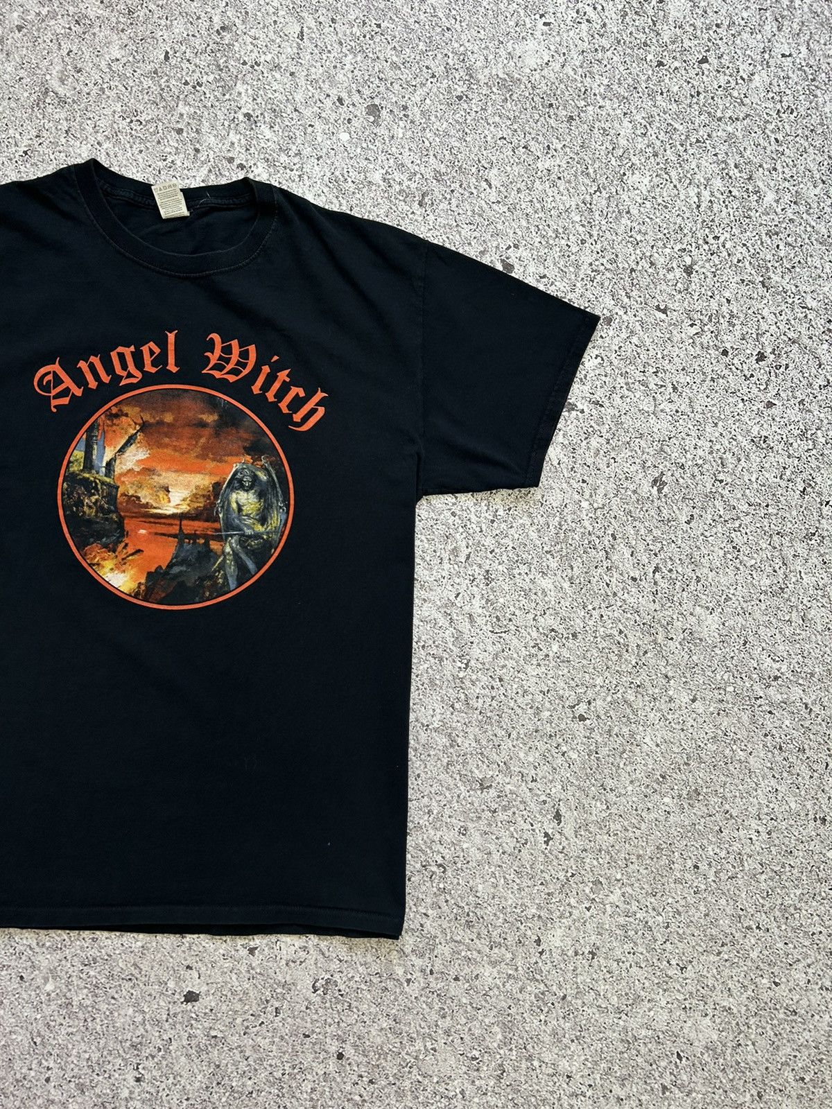 Band Tees × Vintage Vintage 90’s Angel Witch Rock Band Retro T-Shirt Y2K Hype Size US L / EU 52-54 / 3 - 4 Thumbnail