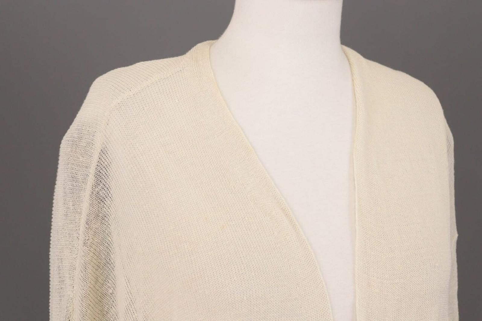 Eileen Fisher Eileen Fisher Beige Linen Knit Cape Cardigan Sweater Size XL Size XL / US 12-14 / IT 48-50 - 7 Thumbnail