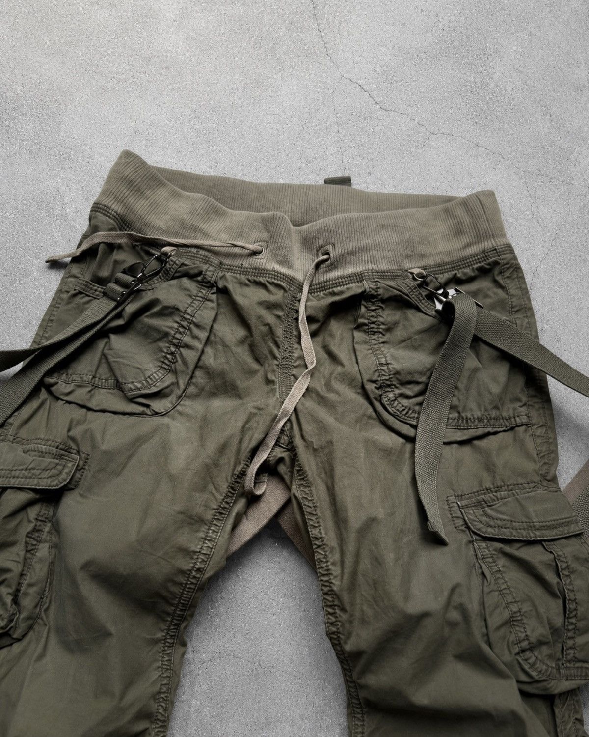 Le Grande Bleu (L.G.B.) GOA suspender flare cargo pants Size US 29 - 3 Thumbnail
