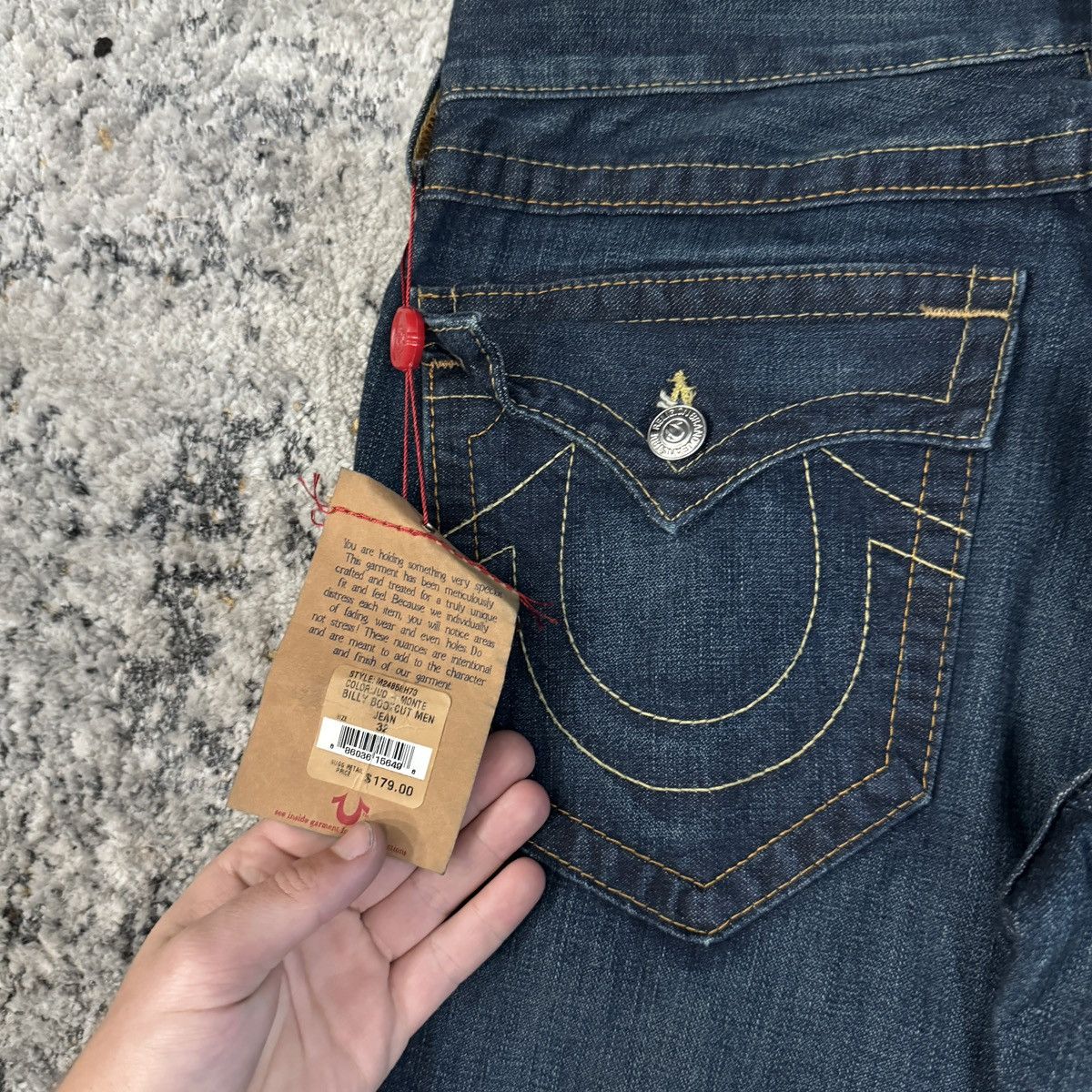 JNCO × True Religion × Vintage Vintage Y2K True Religion Billy wide leg flared baggy jeans Size US 34 / EU 50 - 4 Thumbnail