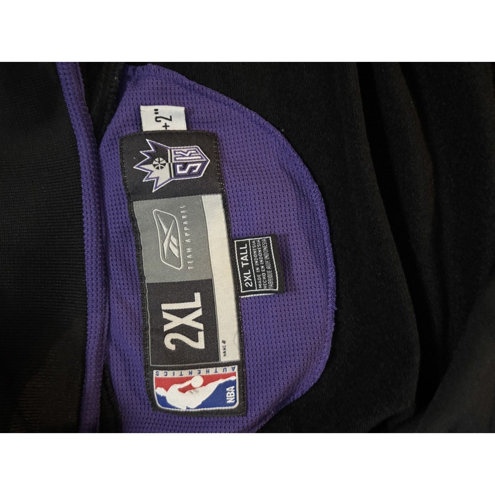 Reebok Sacramento Kings Reebok NBA Jacket 2XL Tall Black Full Zip Size US XXL / EU 58 / 5 - 5 Thumbnail