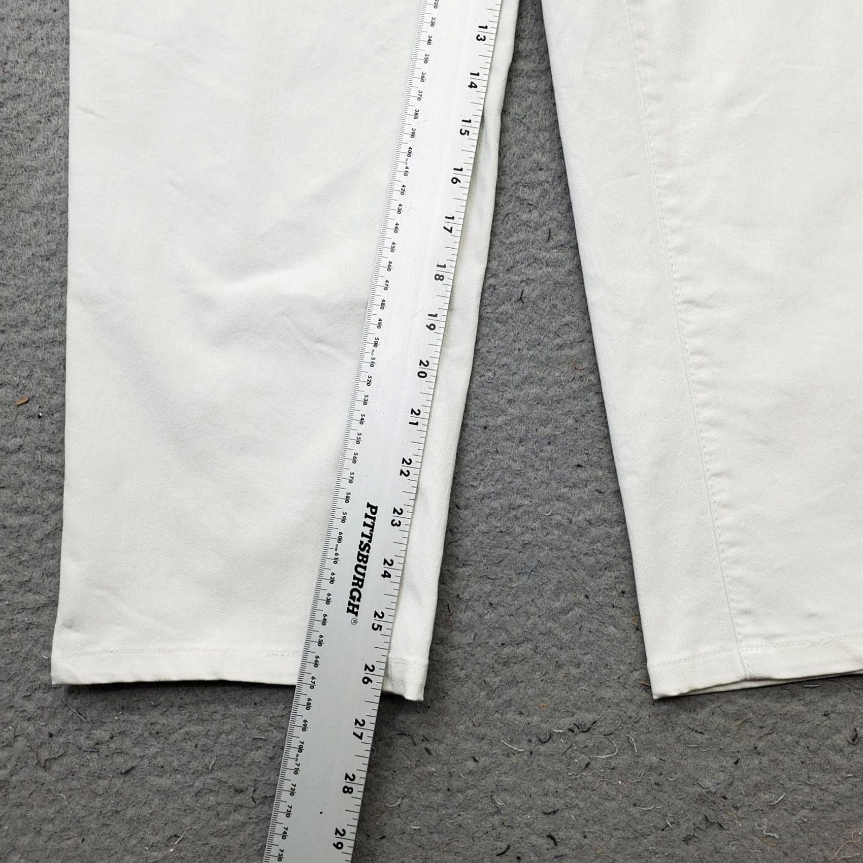 Denime Denim 24/7 Straight Jeans Womens 18W White Stretch Boho Streetwear Light Wash Denim 24/7 Women's Jeans 18W White Stretch Light Wash Size 40" / US 18 - 4 Thumbnail